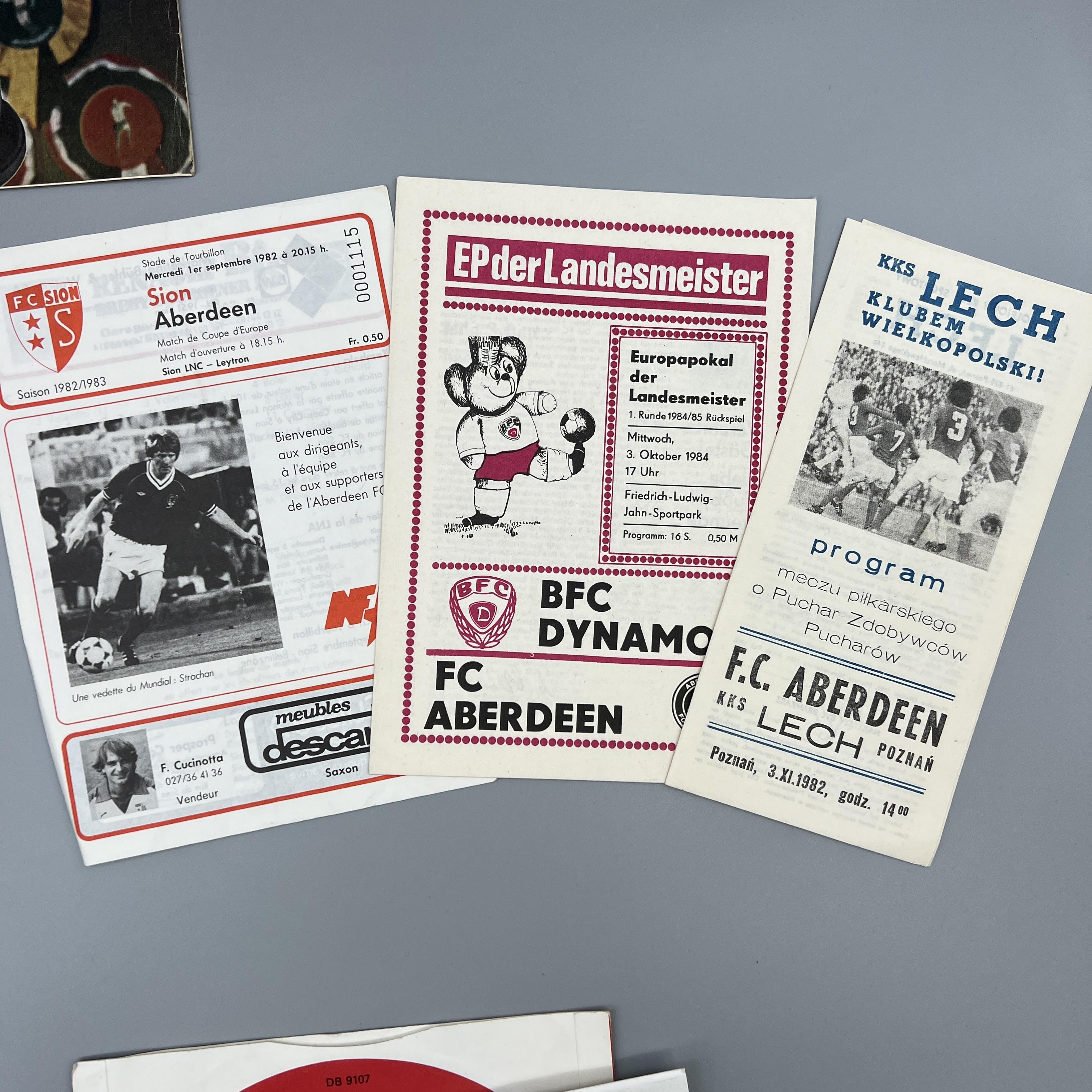A mixed lot of rare Aberdeen football memorabilia and a Manchester United football record - Image 5 of 10