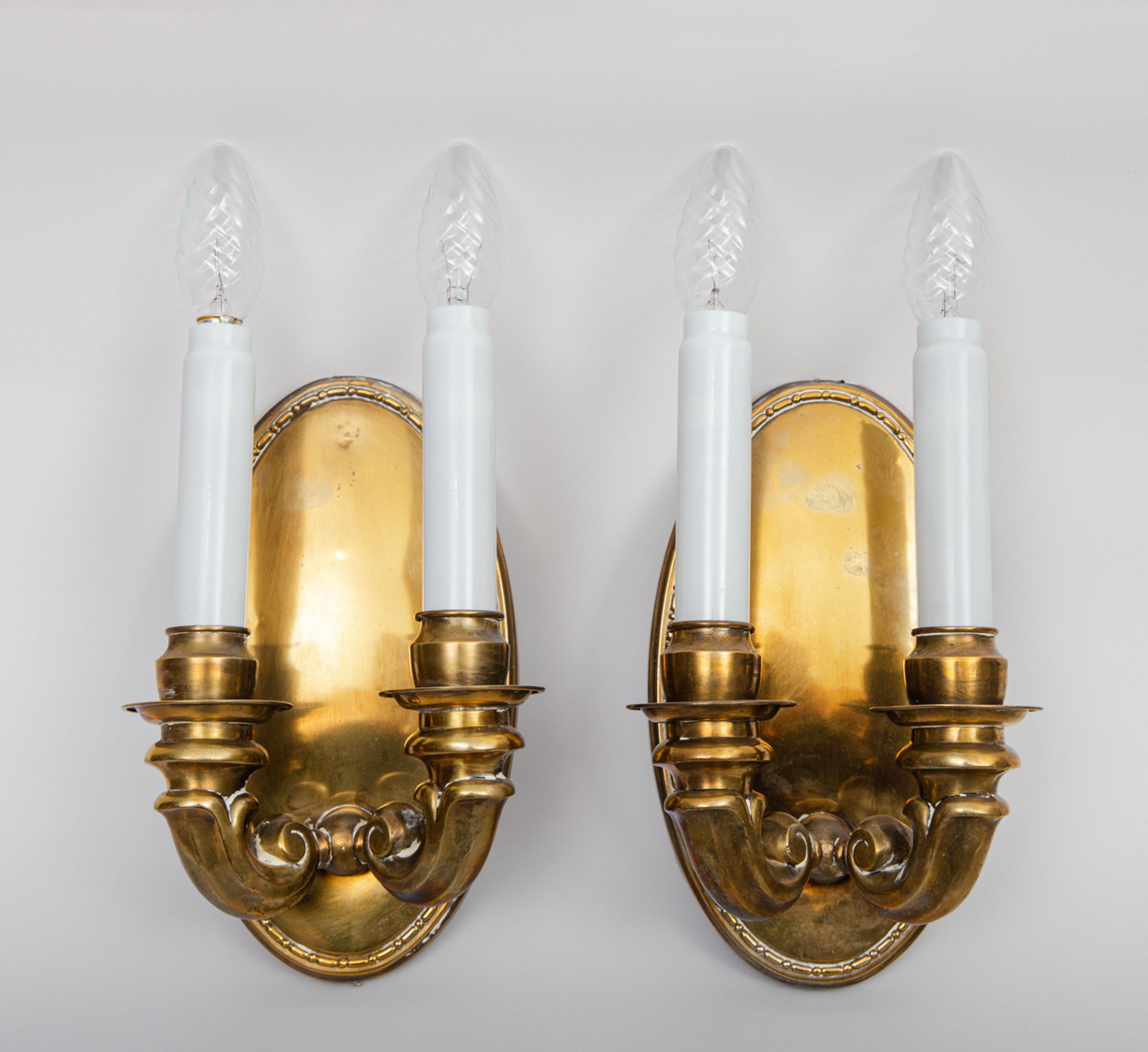 Paar Wandlampen, deutsch, 1920er Jahre