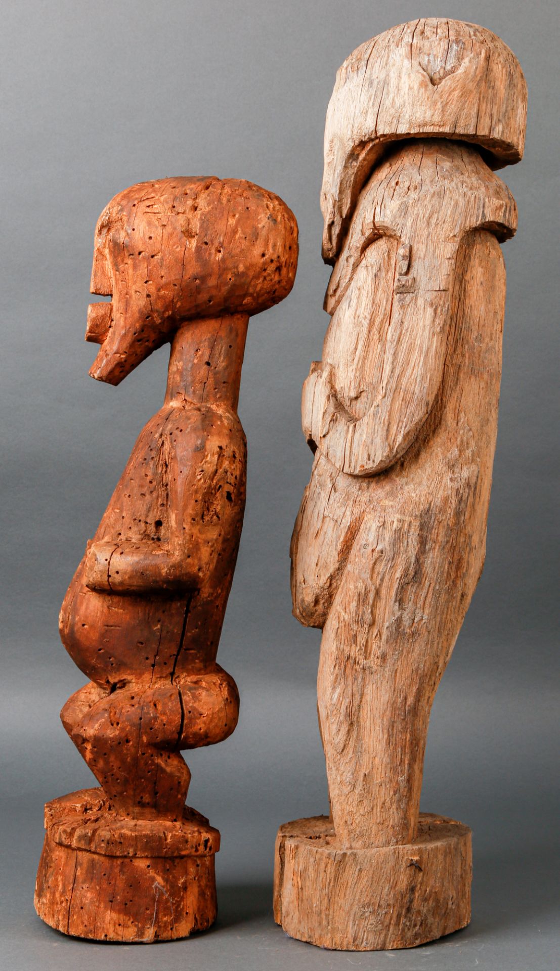 Zwei Ahnenfiguren, Songye, Hemba, Kusu (Kongo), 20. Jh. - Image 2 of 2