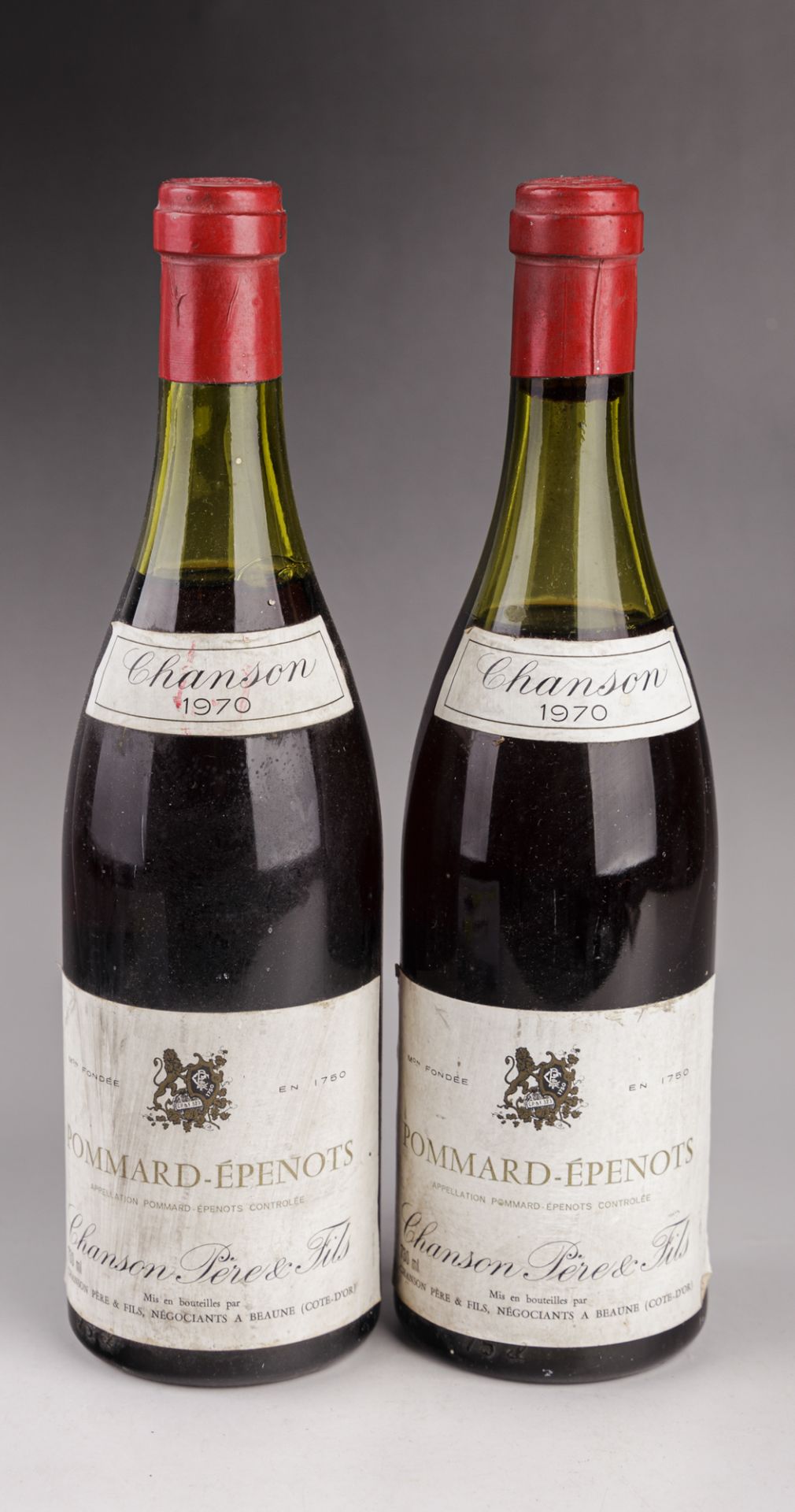 2 Flaschen Pommard-Épenots, Domaine Chanson Père et Fils, 1970,