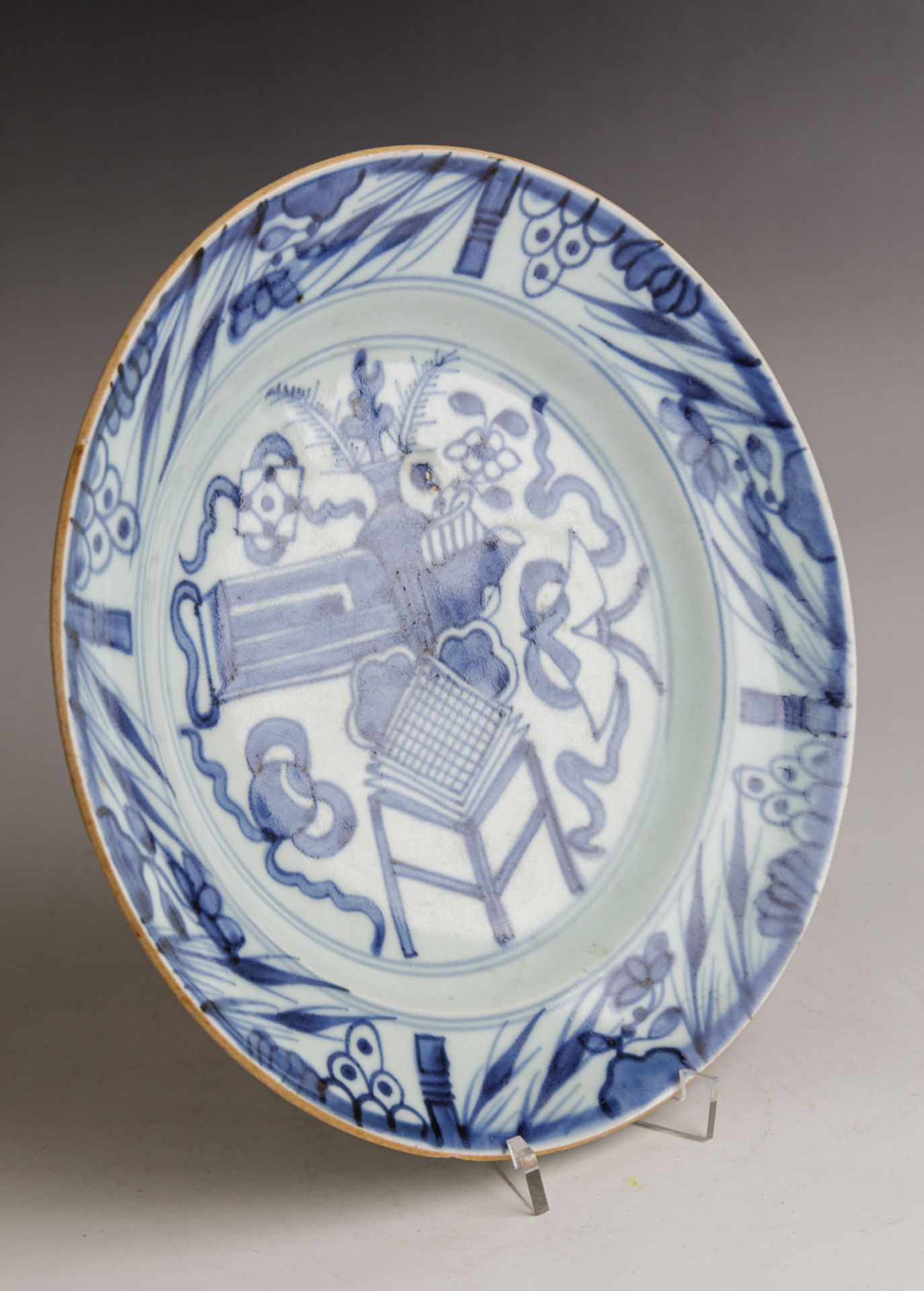 Teller, Zhangzhou (Swatow) Porzellan, China, wohl Ming Dynastie - Image 3 of 4