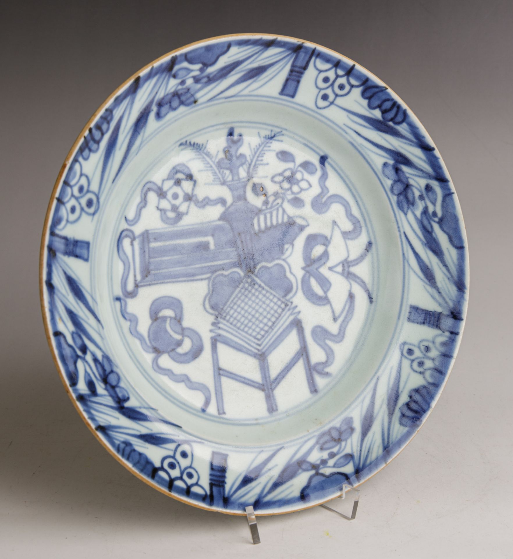 Teller, Zhangzhou (Swatow) Porzellan, China, wohl Ming Dynastie - Image 4 of 4