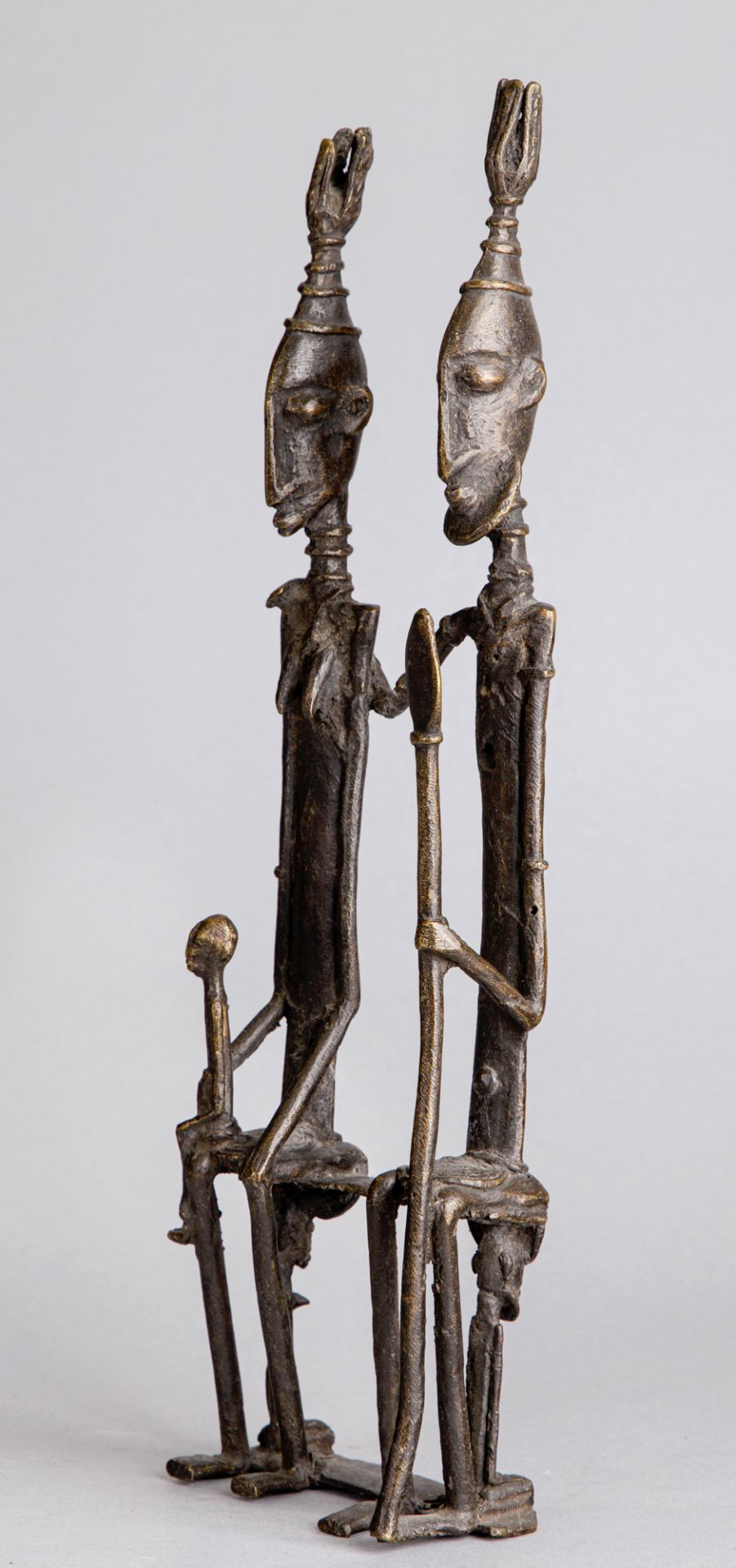 Sitzendes Paar mit Kind, Dogon, Mali - Image 2 of 3