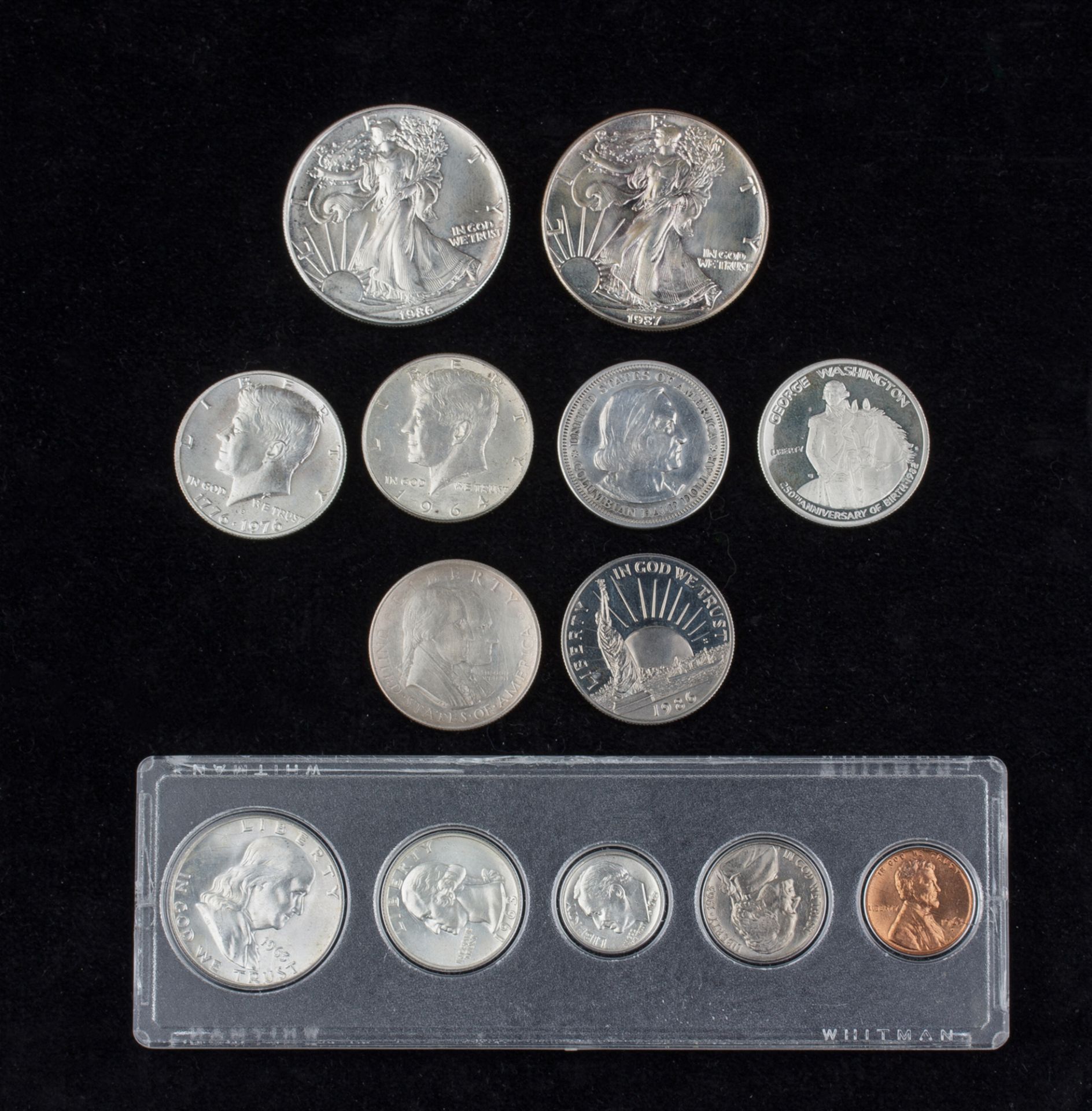13 US-amerikanische Münzen