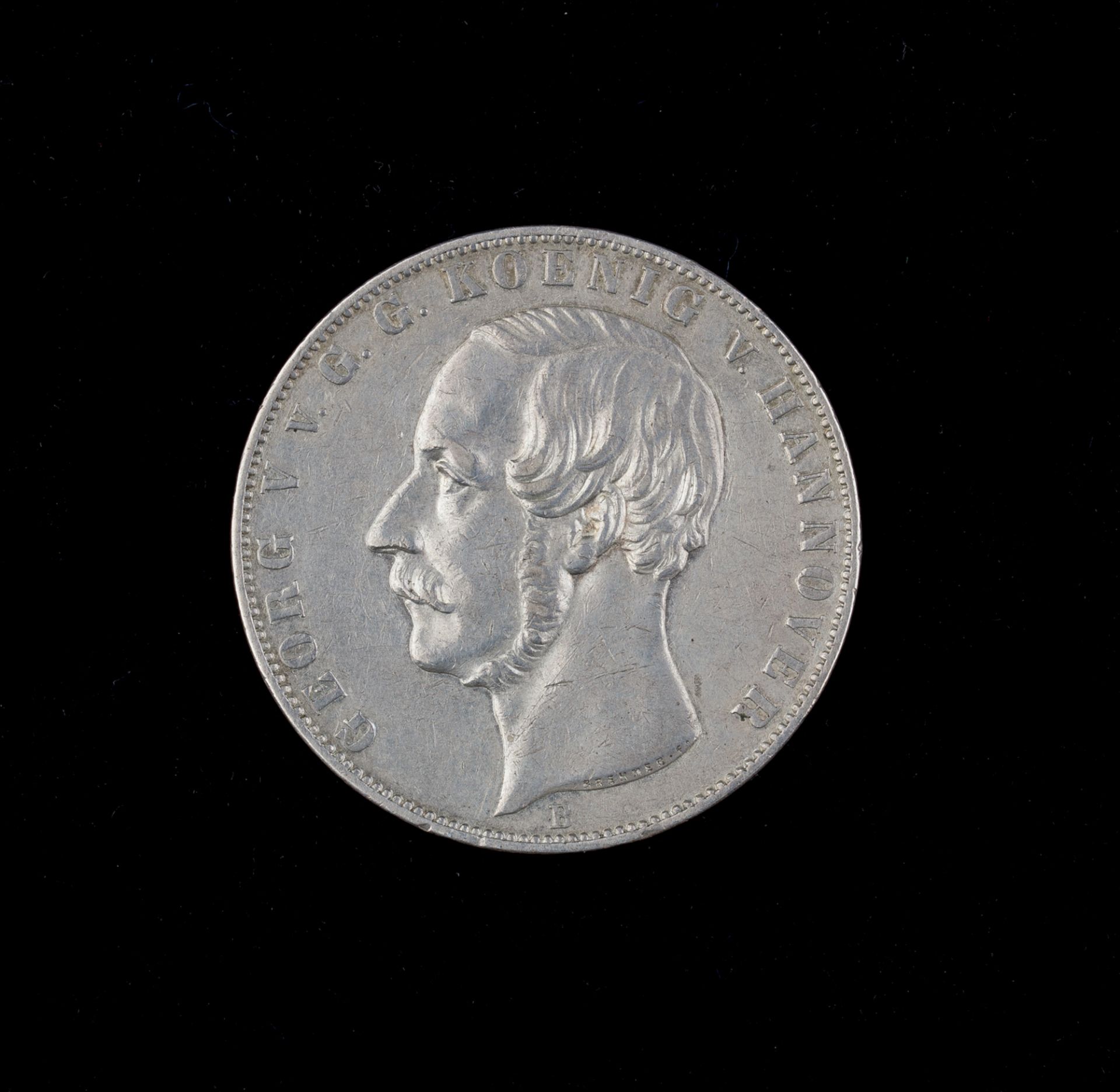 Doppeltaler (3 1/2 Gulden), 1854 B, Georg V., Hannover - Image 2 of 2