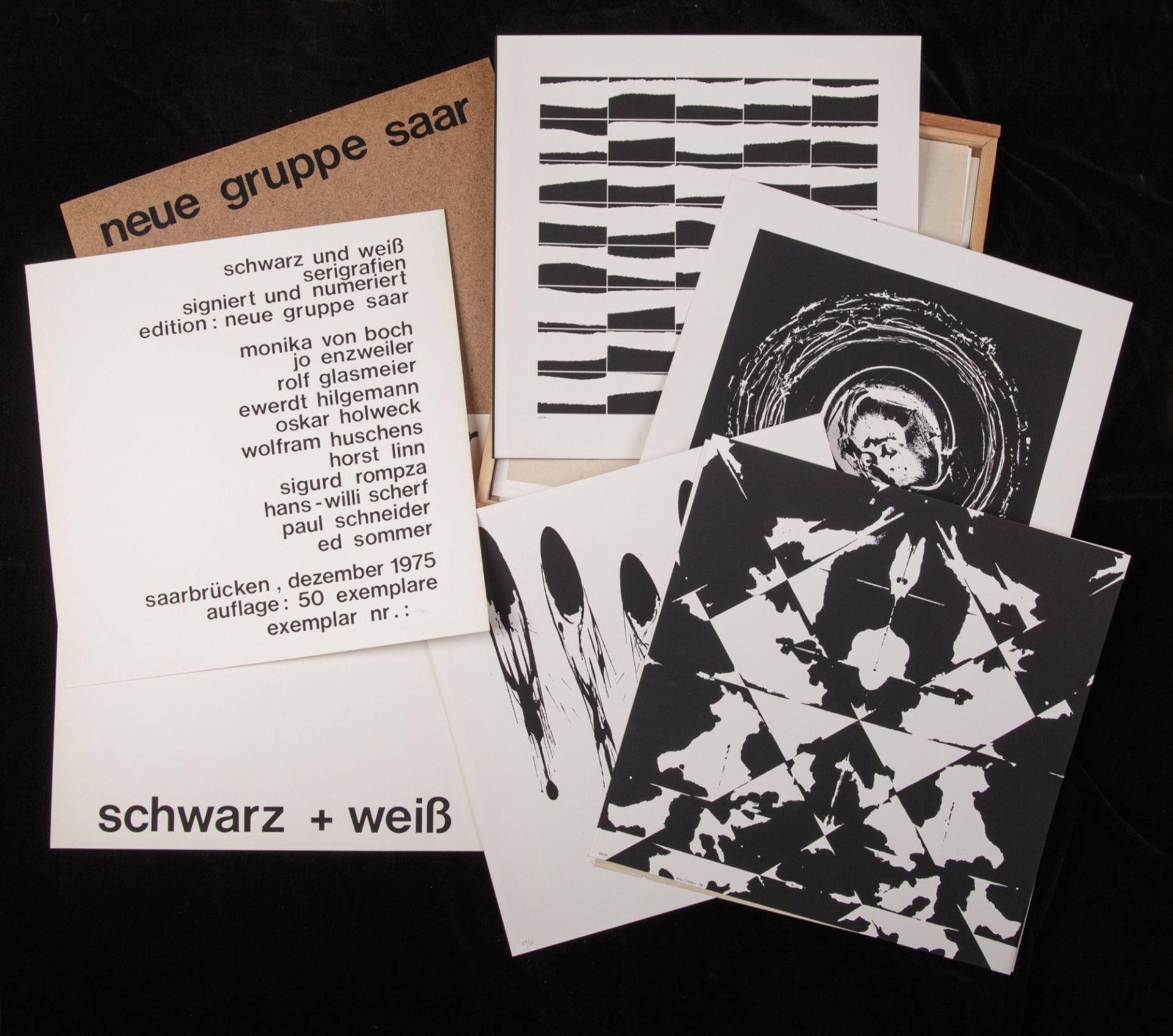neue gruppe saar: schwarz + weiß, 1975 - Image 2 of 6