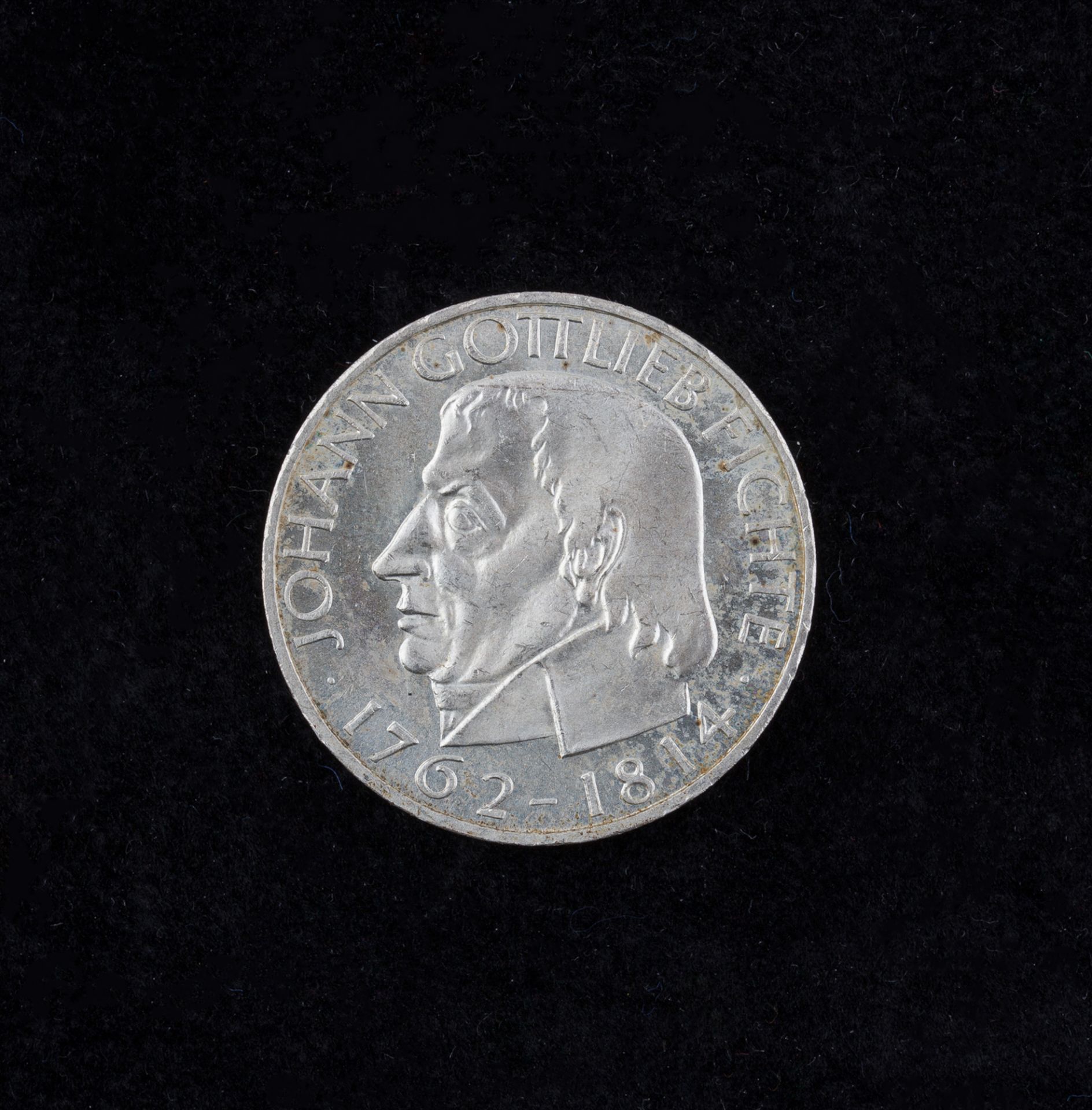 5 Deutsche Mark, 1964 J, Johann Gottlieb Fichte - Image 2 of 2