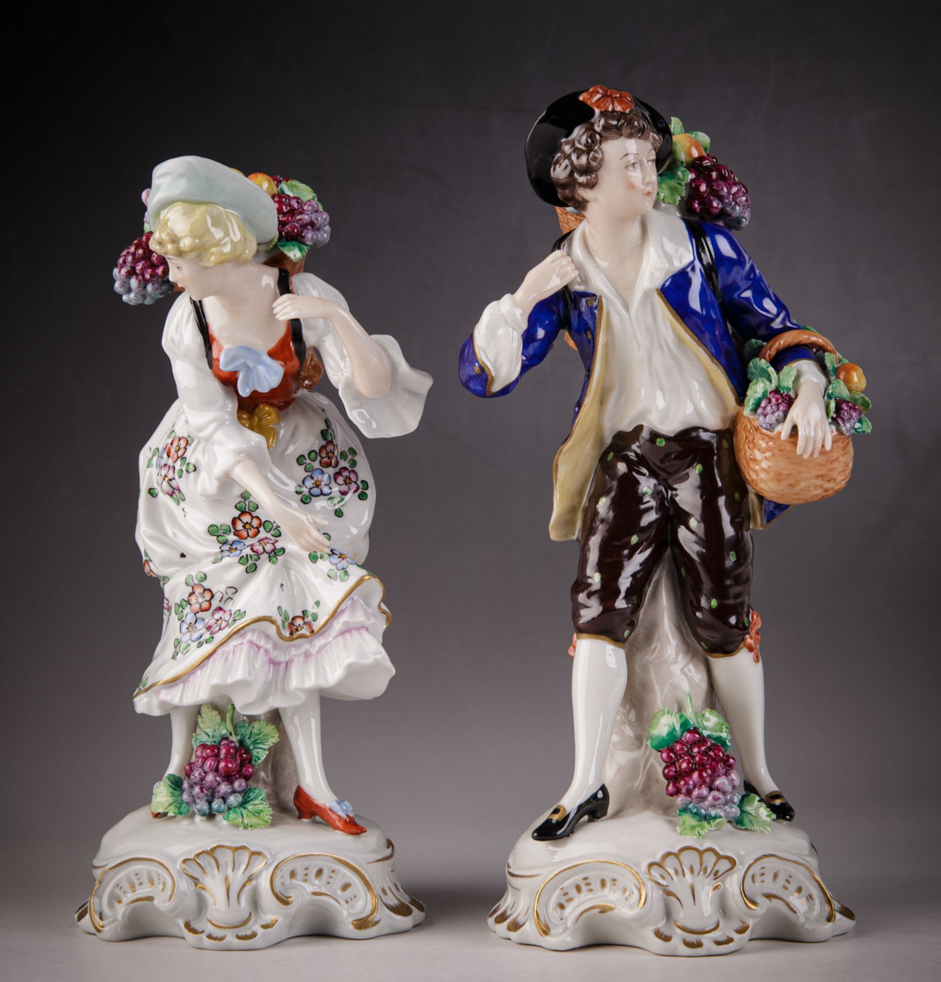 Sitzendorfer Porzellanmanufaktur, Figurenpaar - Bild 2 aus 5