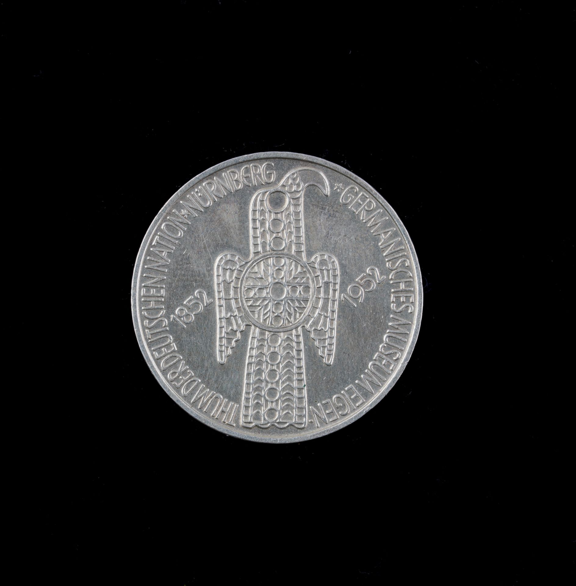 5 Deutsche Mark, 1952 D, Germanisches Museum Nürnberg - Image 2 of 2