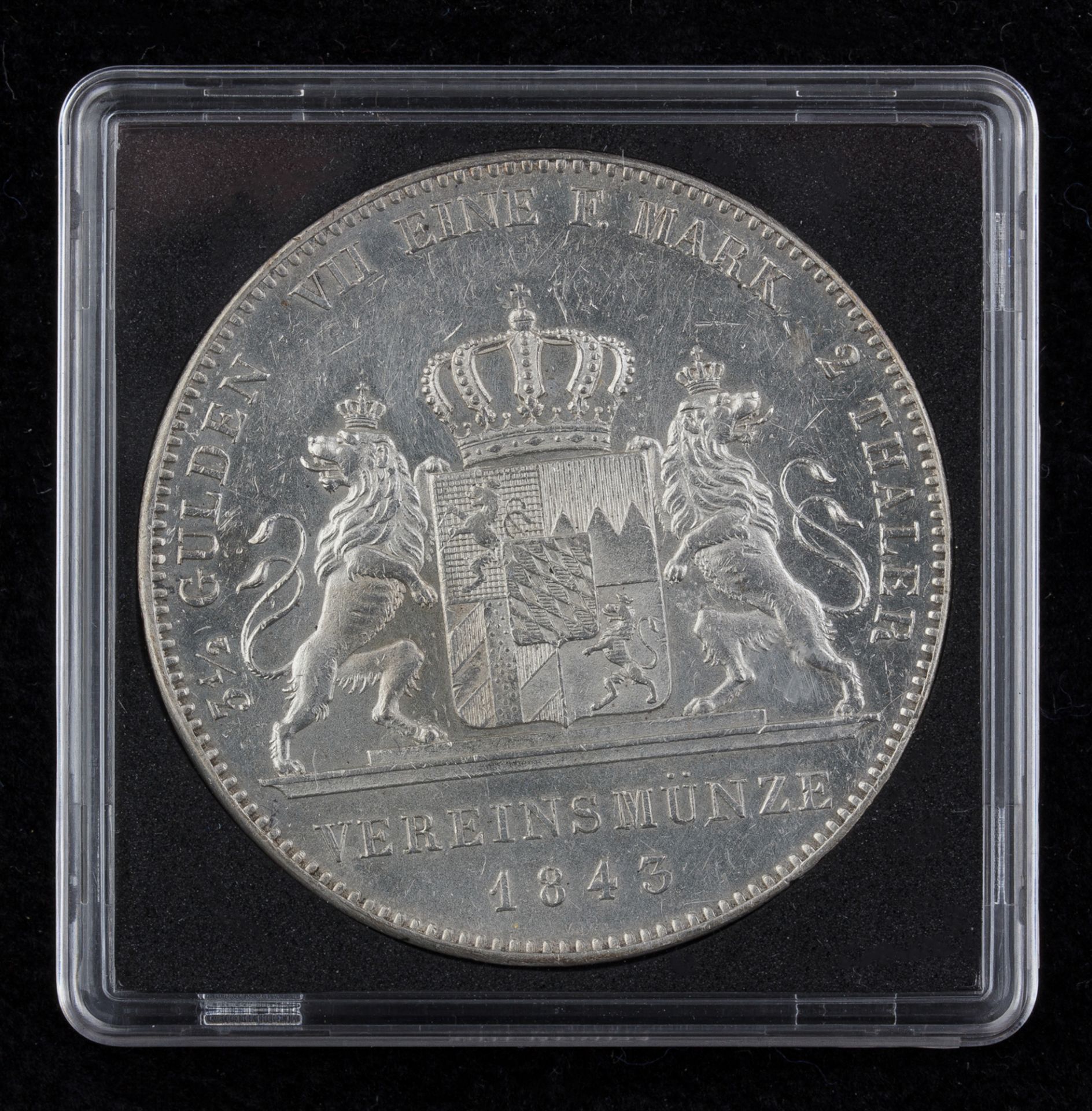 Doppeltaler (3 1/2 Gulden), 1843, Ludwig I., Bayern