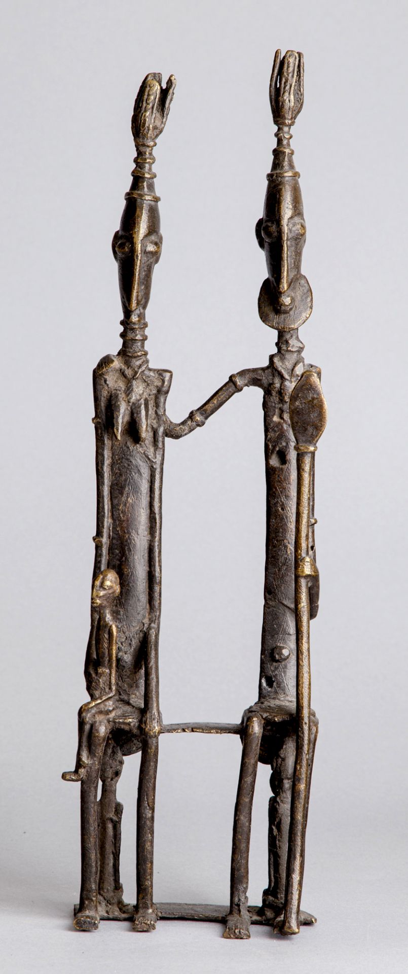 Sitzendes Paar mit Kind, Dogon, Mali - Image 3 of 3