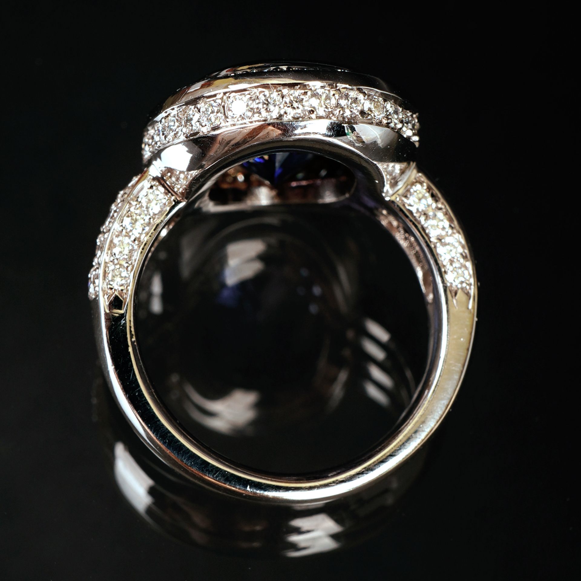 Prächtiger Ring mit Tansanit und Brillanten, WG 750 - Image 4 of 7