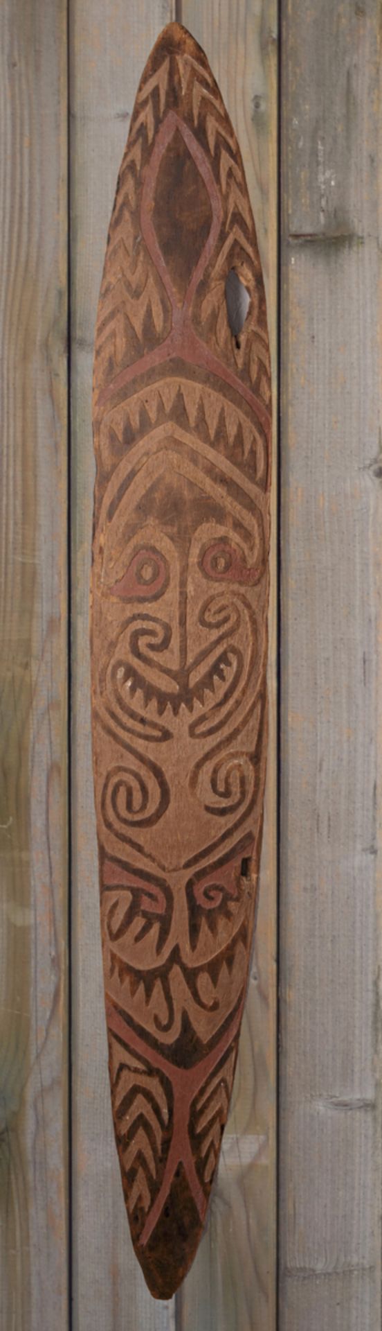 Schild, Sepik, wohl Volk der Asmat, Papua Neu Guinea - Bild 2 aus 3