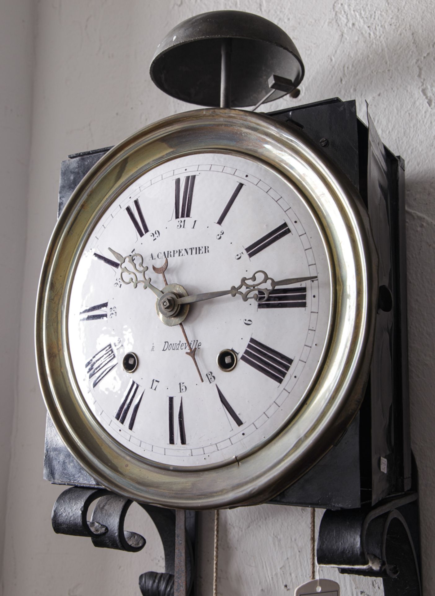 Comtoise-Uhr mit Lyrapendel und Datumsanzeige, um 1850 - Image 5 of 6