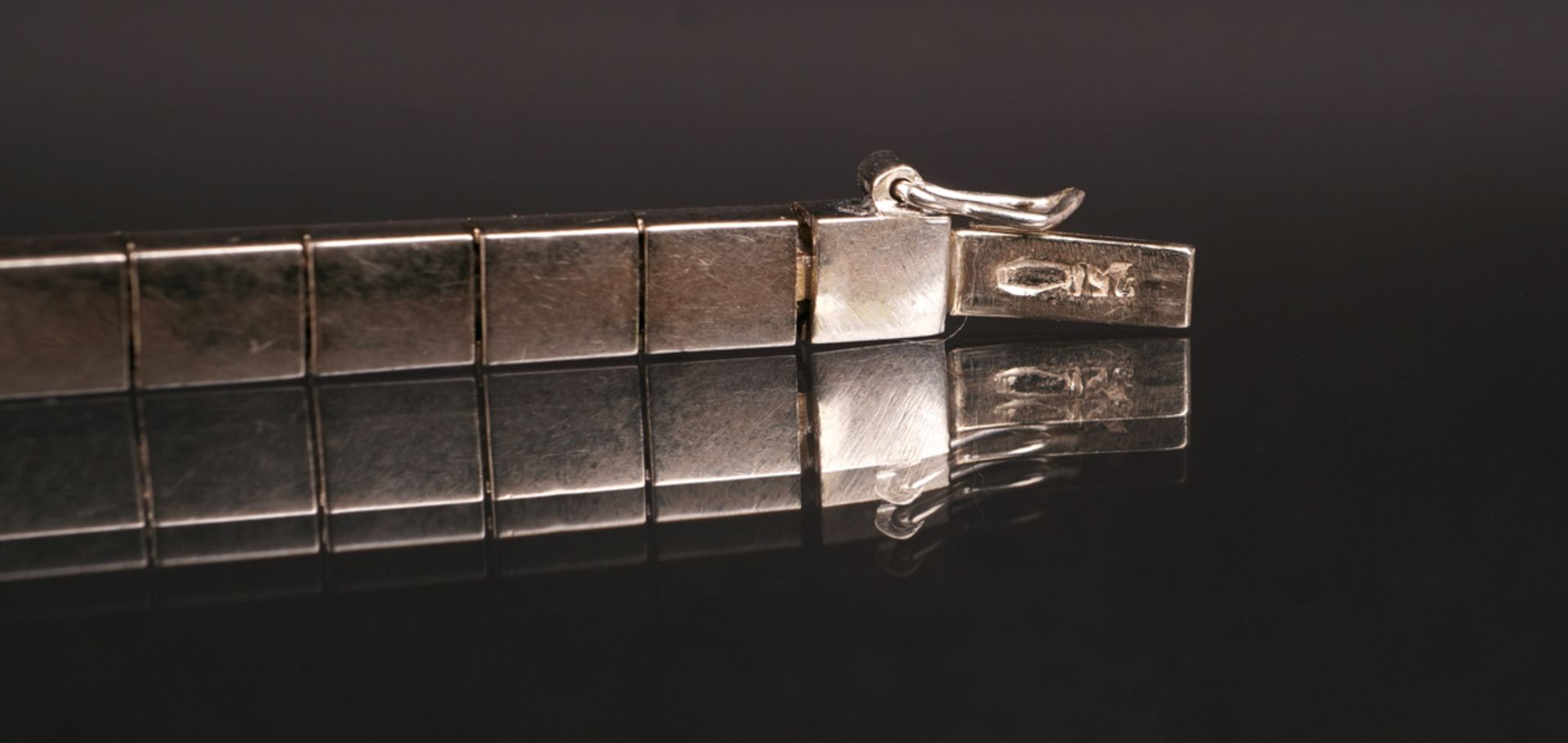 Armband mit Smaragd- und weißem Saphirbesatz, WG 750 - Image 8 of 8