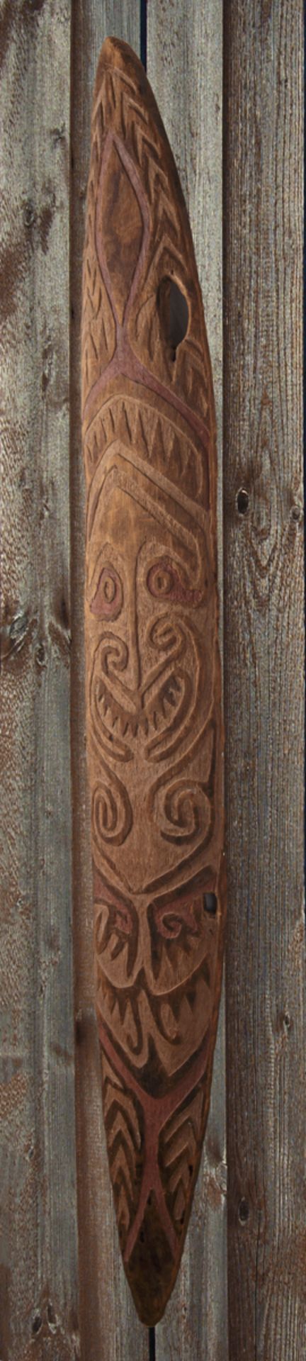 Schild, Sepik, wohl Volk der Asmat, Papua Neu Guinea - Bild 3 aus 3