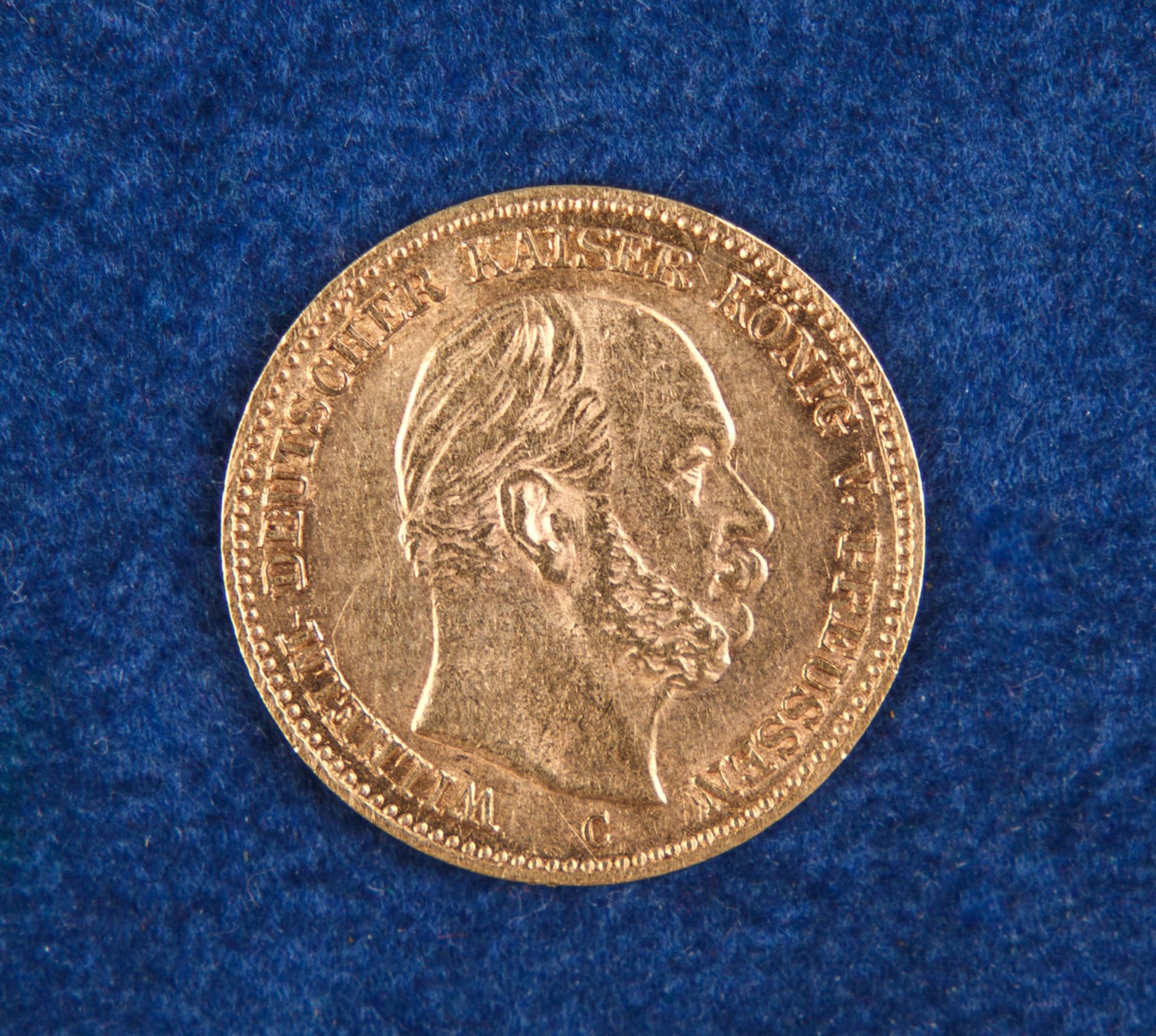 Goldmünze, 5 Mark, 1877 C, Wilhelm I., Preußen