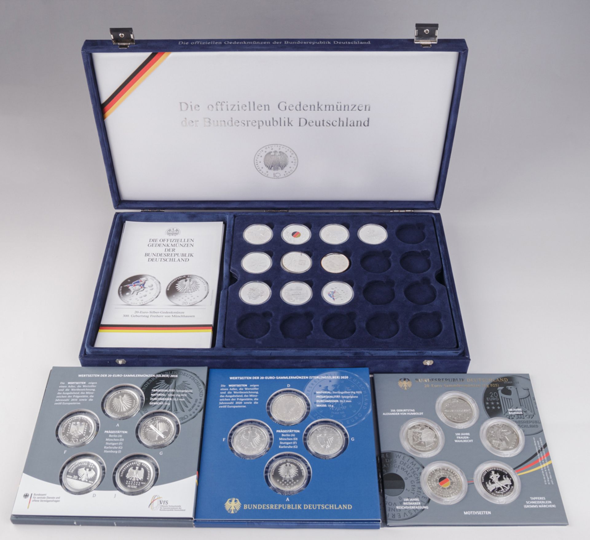 Konvolut 43 10- und 20-Euro-Gedenkmünzen der Bundesrepublik Deutschland