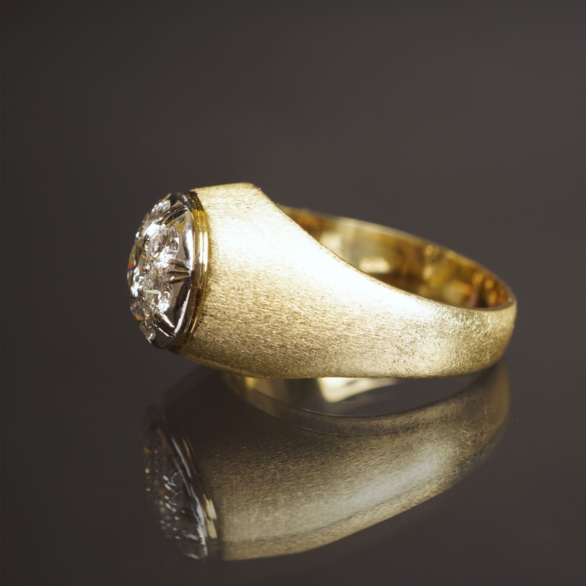 Ring mit Brillantbesatz, GG 585 - Bild 3 aus 6