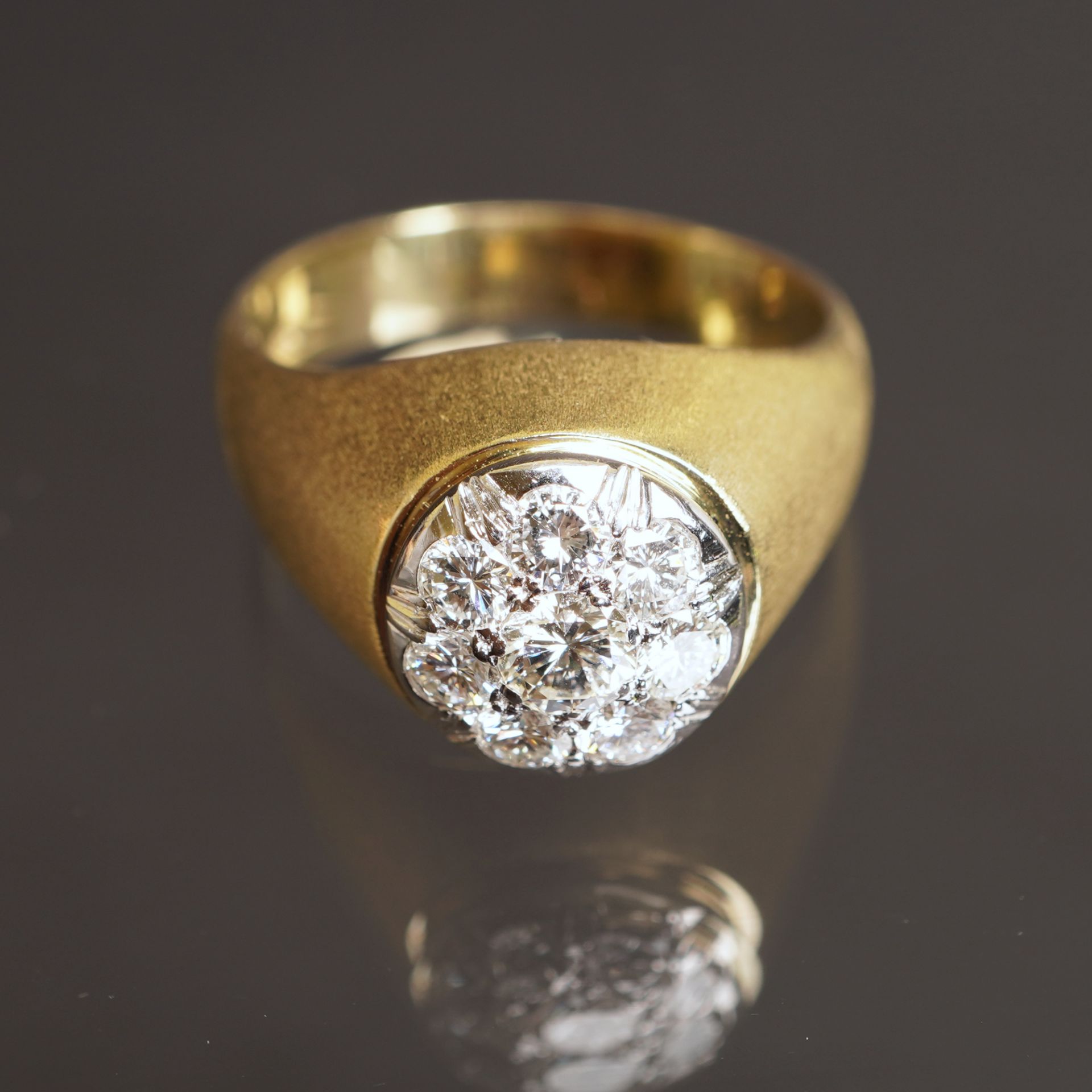 Ring mit Brillantbesatz, GG 585 - Bild 2 aus 6