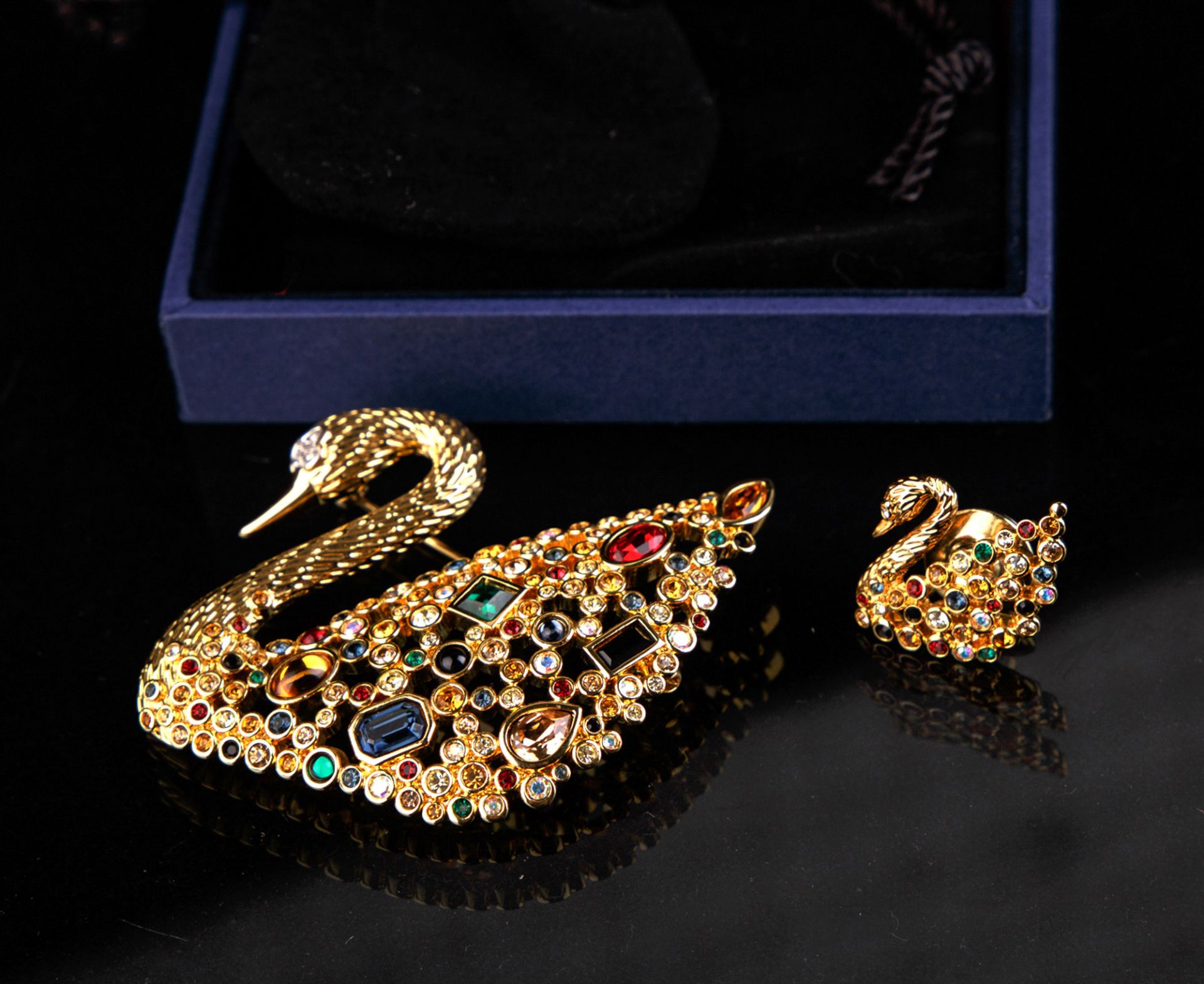 Swarovski Schwan-Brosche und Pin, 1995 - Bild 2 aus 5