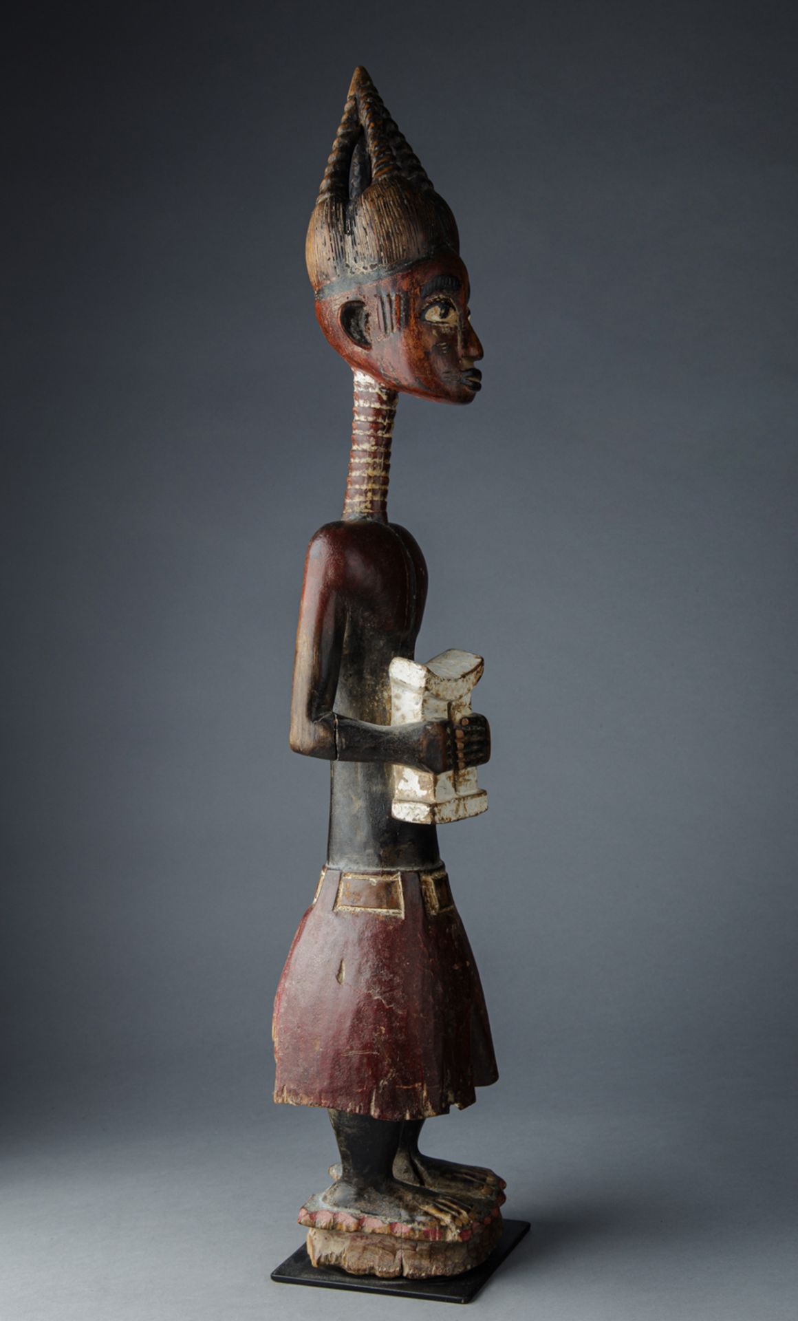 Figur im Colon-Stil, Volk der Baule, Elfenbeinküste - Bild 3 aus 7