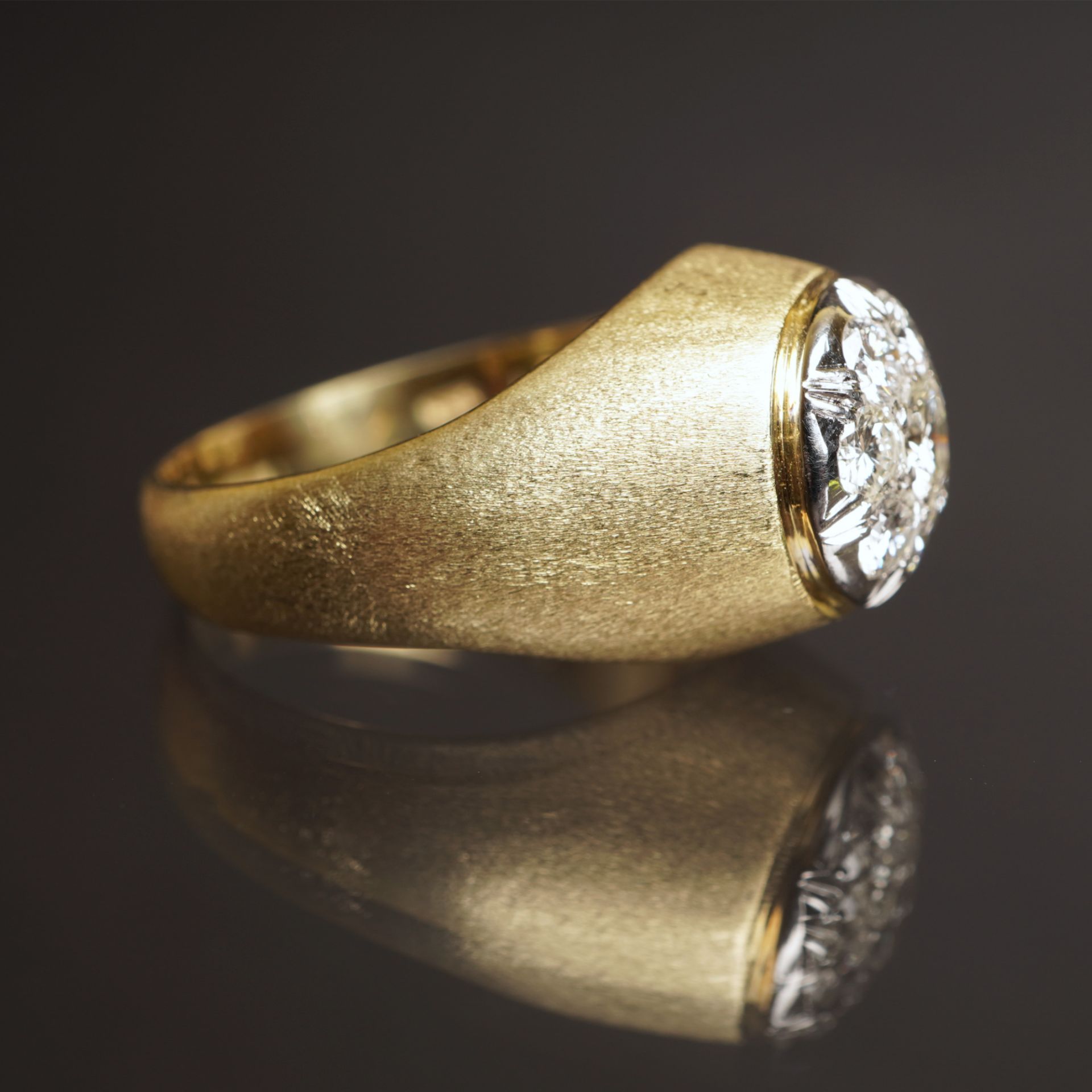 Ring mit Brillantbesatz, GG 585 - Image 5 of 6