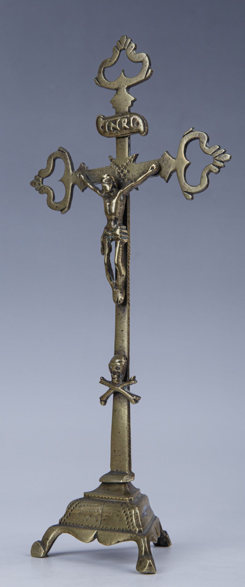 Standkruzifix, Lothringen, 18. - A. 19. Jh. - Image 3 of 3