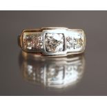 Ring mit Diamanten im Altschliff, Gold 585