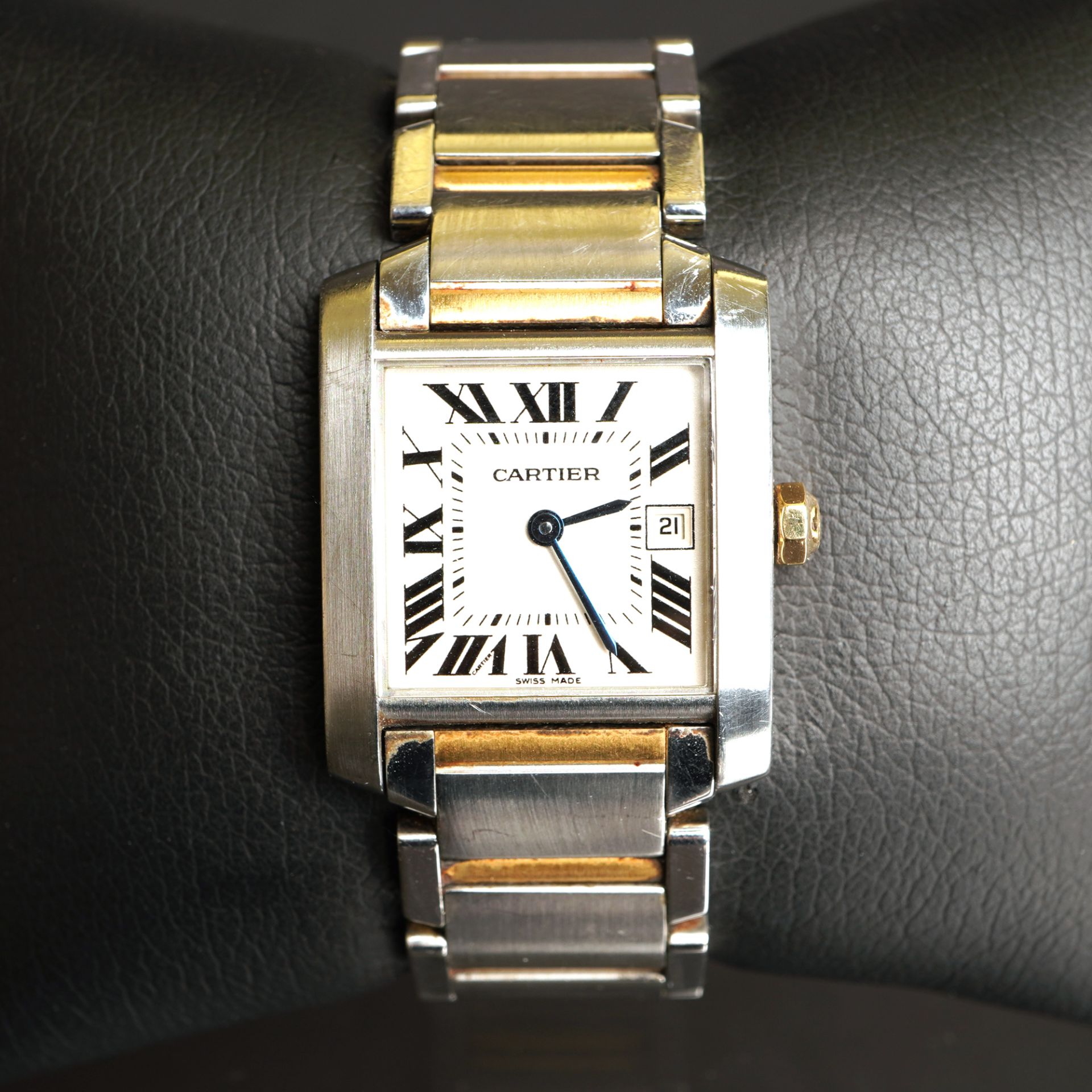 Cartier Tank Francaise Armbanduhr - Bild 2 aus 5