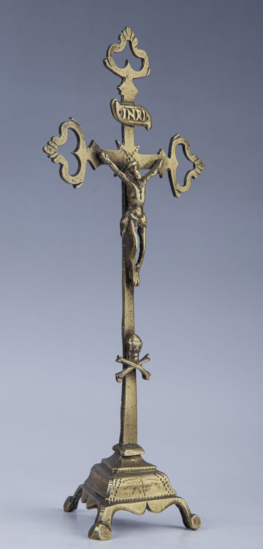 Standkruzifix, Lothringen, 18. - A. 19. Jh. - Image 2 of 3