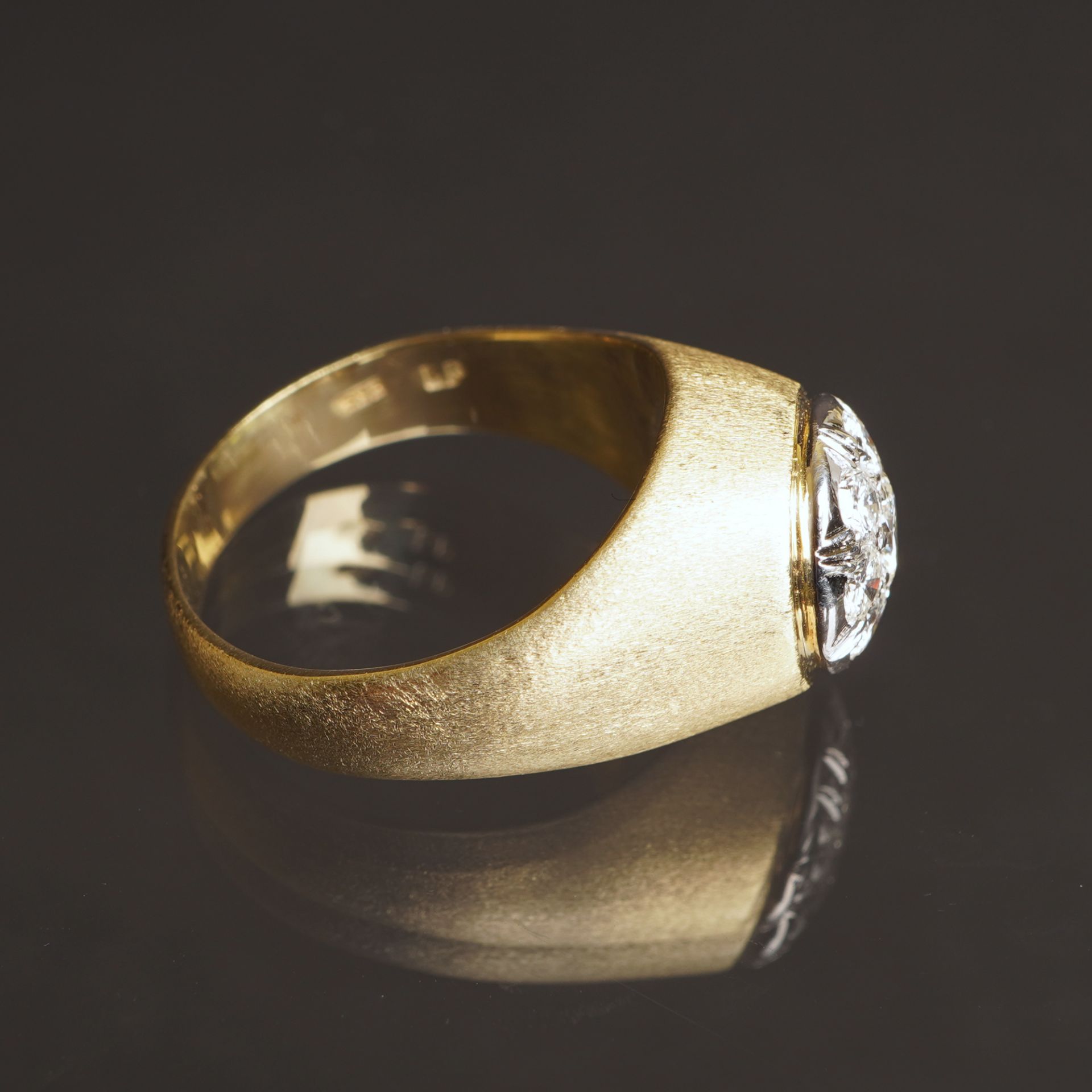 Ring mit Brillantbesatz, GG 585 - Bild 6 aus 6