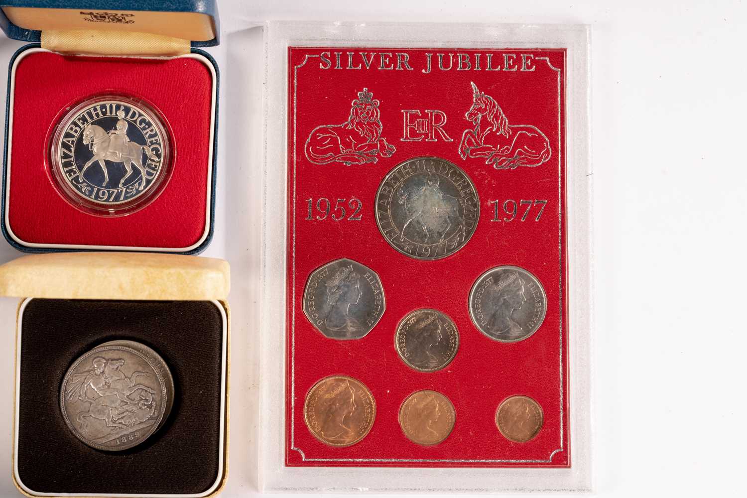 A collection of silver proof and other coins, comprising The Coinage of Great Britain 1970 - 1989 ( - Image 30 of 33