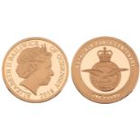 A 2018 RAF Centenary Proof One Pound gold coin, certificate numbered 33 of 995, boxed with