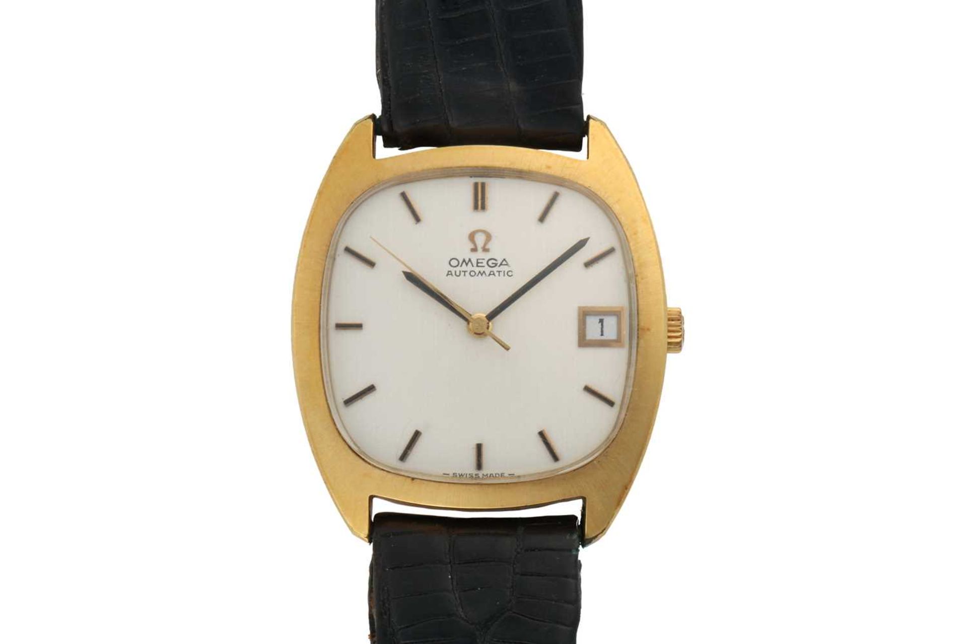 An Omega automatic watch, featuring a Swiss made automatic movent in a gilt case measuring 32mm with - Bild 2 aus 7