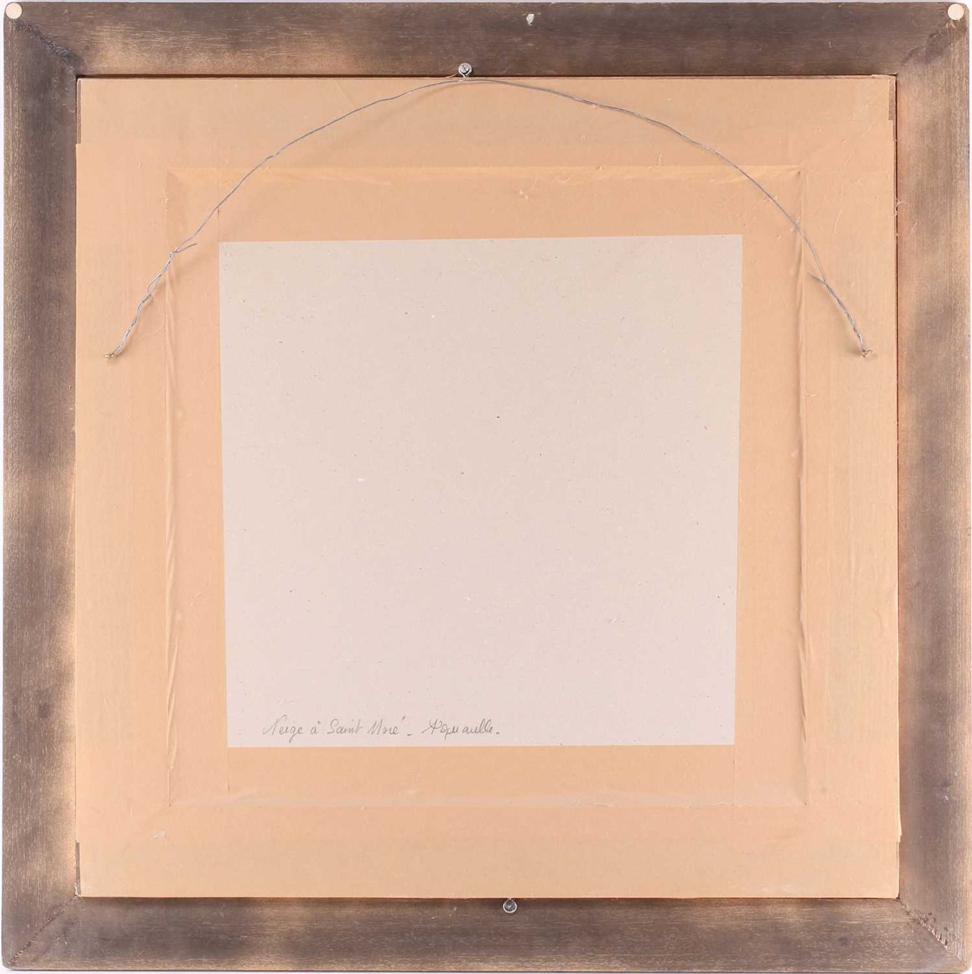 George Hosotte (b 1936 French), Neige à Saint Moré, signed and dated 1986, inscribed verso, - Image 13 of 13