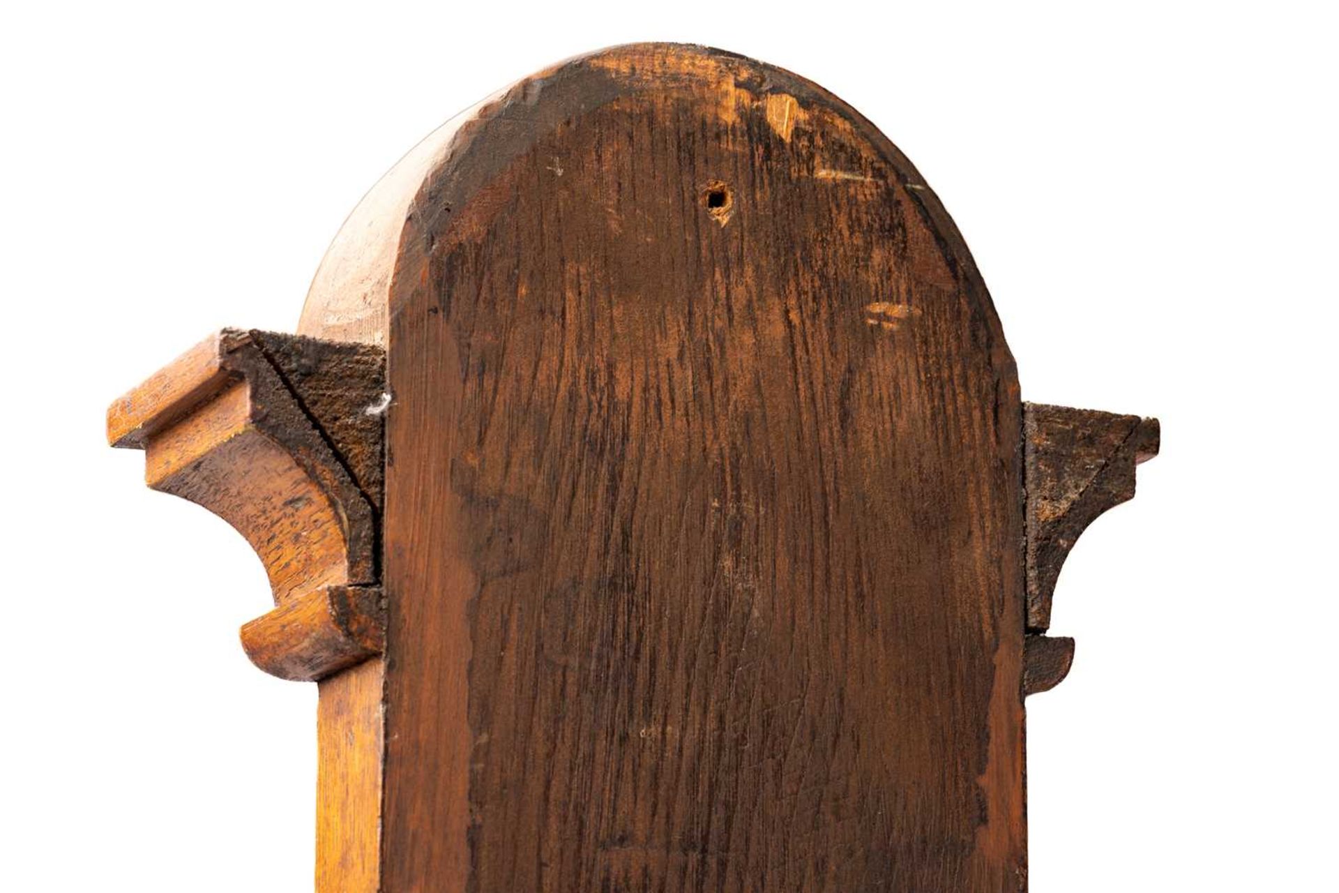 A Victorian golden oak "tree" hall stand with four shaped branches and turned hat and coat pegs - Image 15 of 15