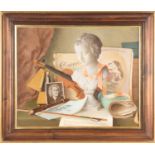 Gerald Norden (1912-2000), Still life with child's violin, signed and dated '89, The Catto Gallery