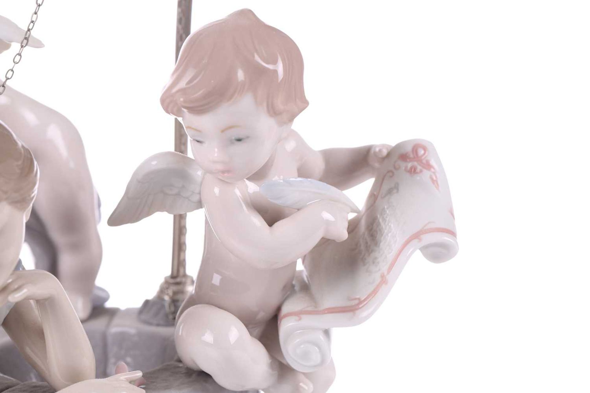 A Lladro porcelain ltd edition 516/2000 figure group "May my wish come true" modelled by the masters - Image 7 of 10