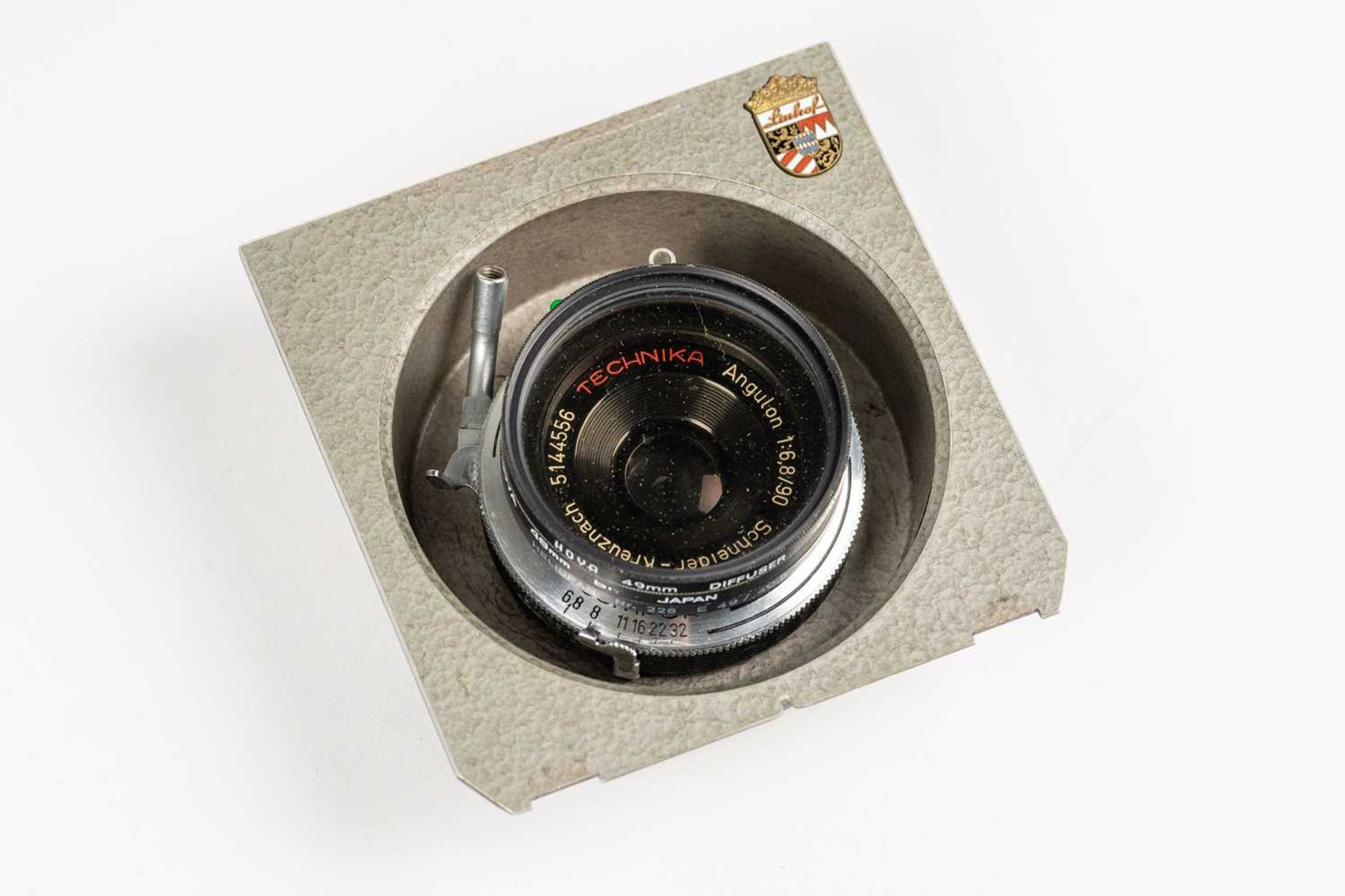 A Linhof Technika V 5 x 4" plate camera, serial number 63532, with Schneider-Kreuznach Angulon 1:6, - Image 14 of 21