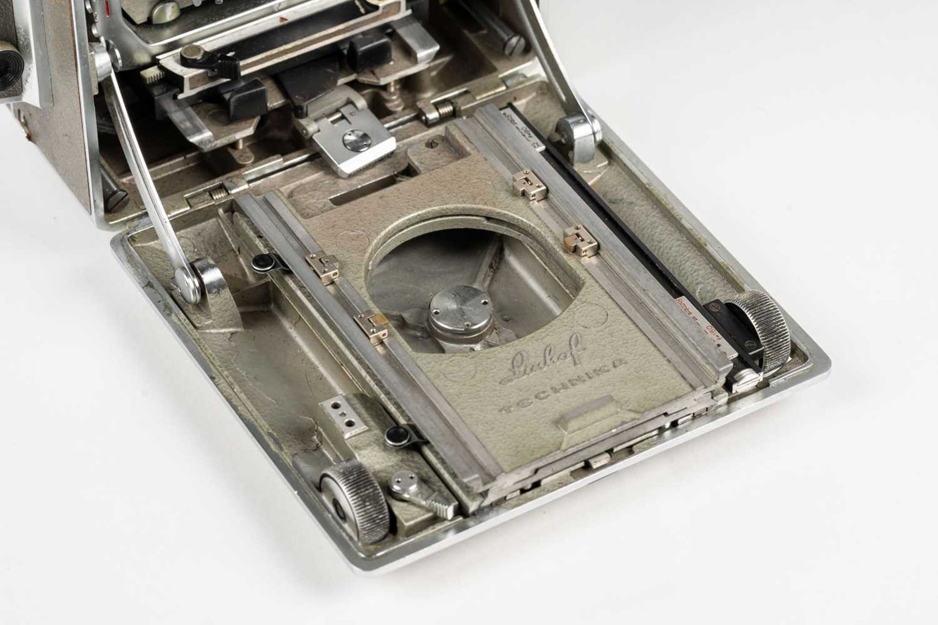 A Linhof Technika V 5 x 4" plate camera, serial number 63532, with Schneider-Kreuznach Angulon 1:6, - Image 5 of 21