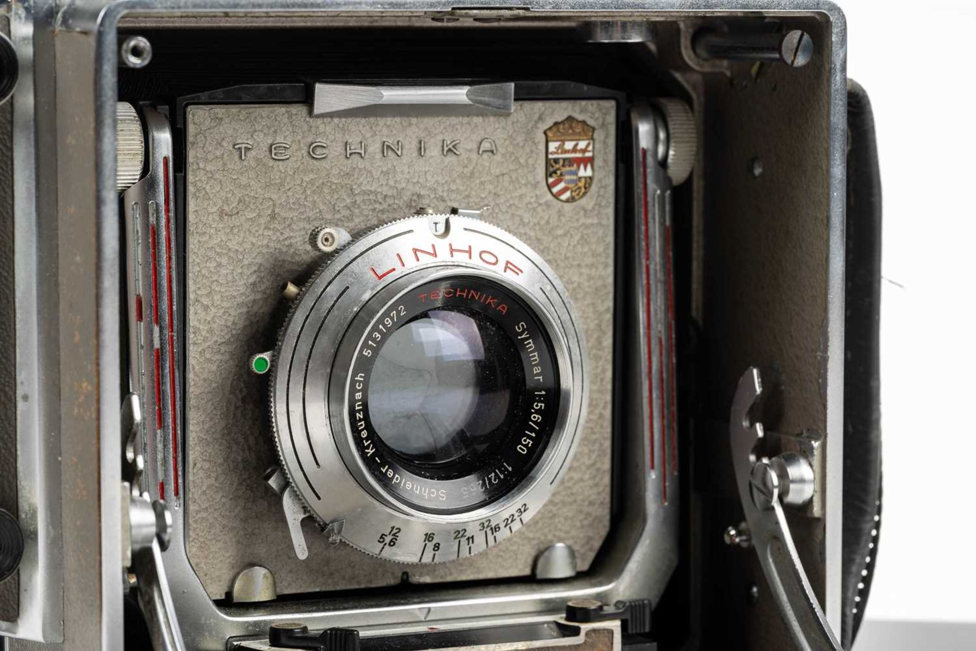 A Linhof Technika V 5 x 4" plate camera, serial number 63532, with Schneider-Kreuznach Angulon 1:6, - Image 4 of 21