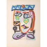 After Pablo Picasso (1881 - 1973) 'Femme au Beret', Picasso Estate Collection limited edition colour