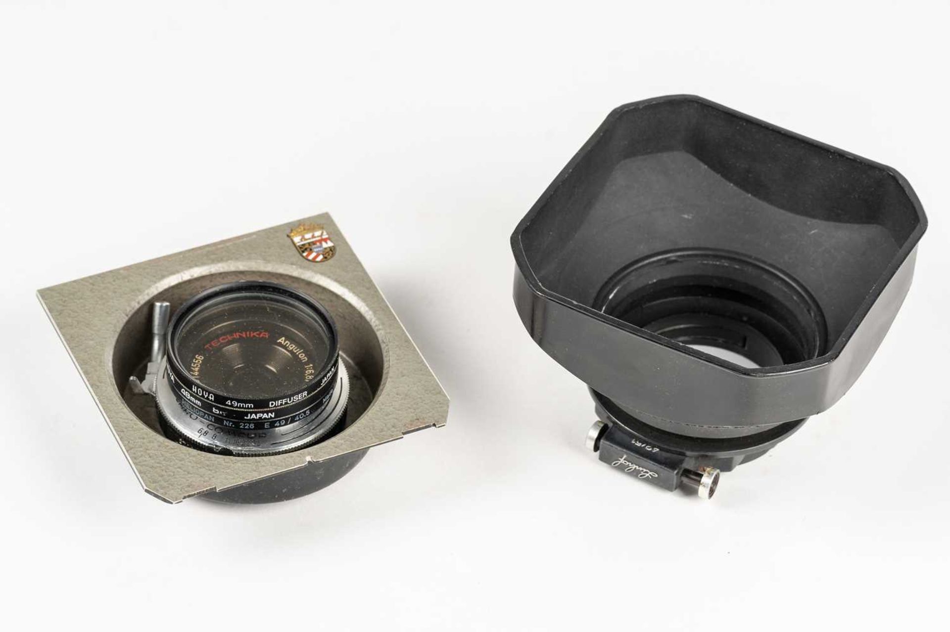 A Linhof Technika V 5 x 4" plate camera, serial number 63532, with Schneider-Kreuznach Angulon 1:6, - Image 13 of 21