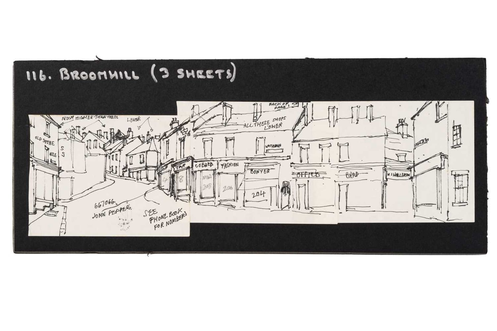 George Cunningham (1924 - 1996), panoramic views of Sheffield streets and the Peak District, en - Image 12 of 37