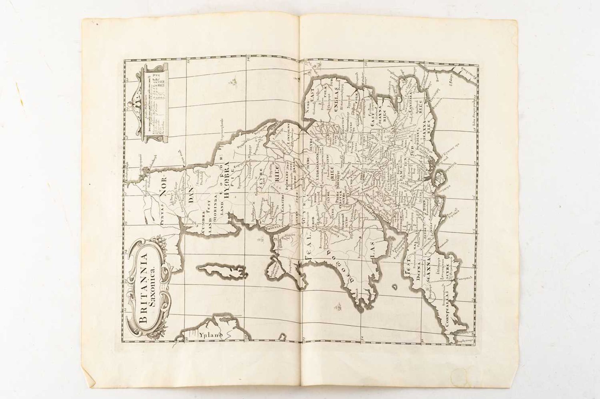 A collection of five early unframed monochrome engraved maps, comprising 'Britannia Saxonica' by - Bild 6 aus 11