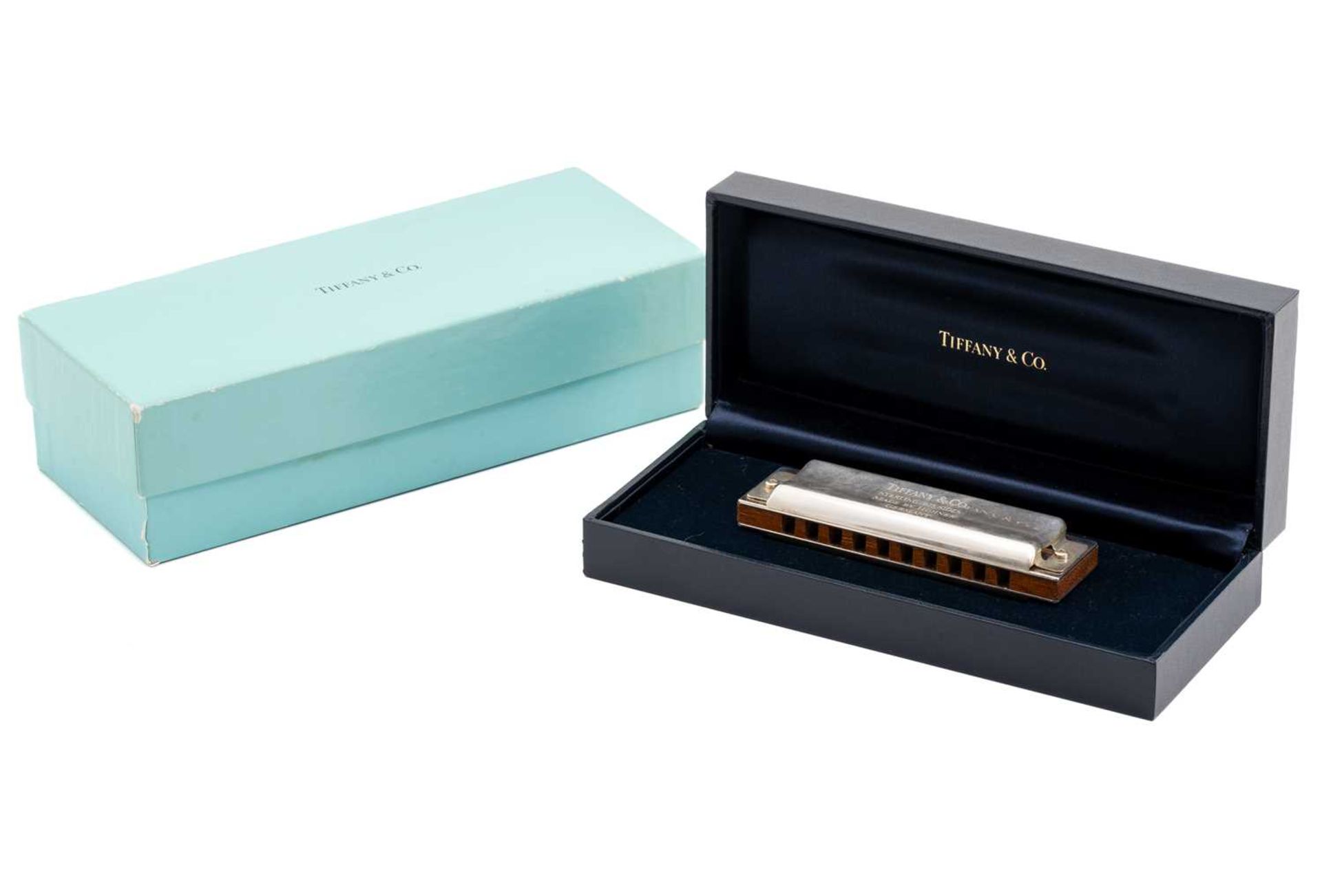 Tiffany & Co. silver harmonica made by Hohner, in case and box - Bild 2 aus 6