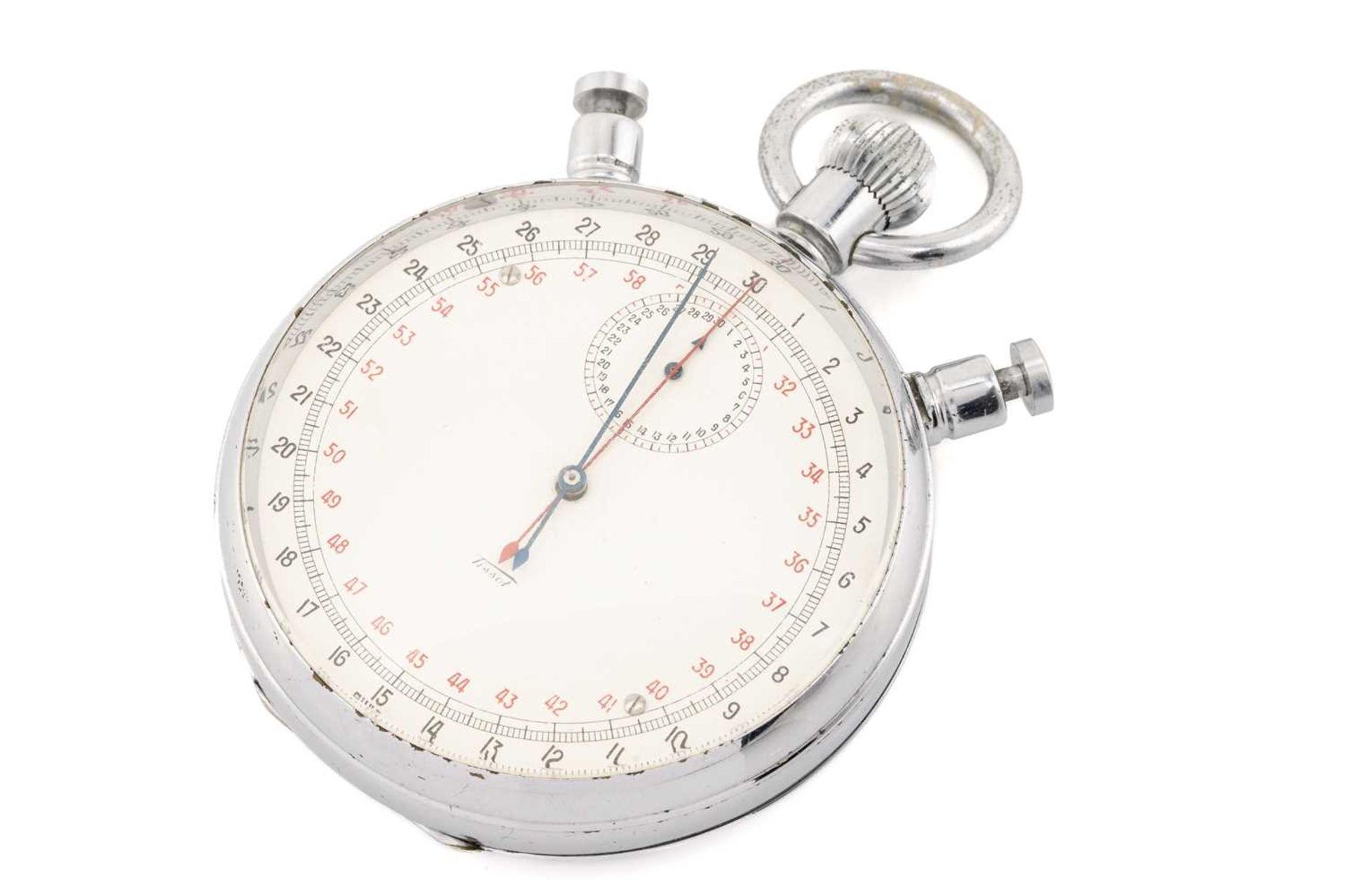 A professional 'record timing' Tissot & Fils mechanical split-second stopwatch, featuring a - Image 13 of 24