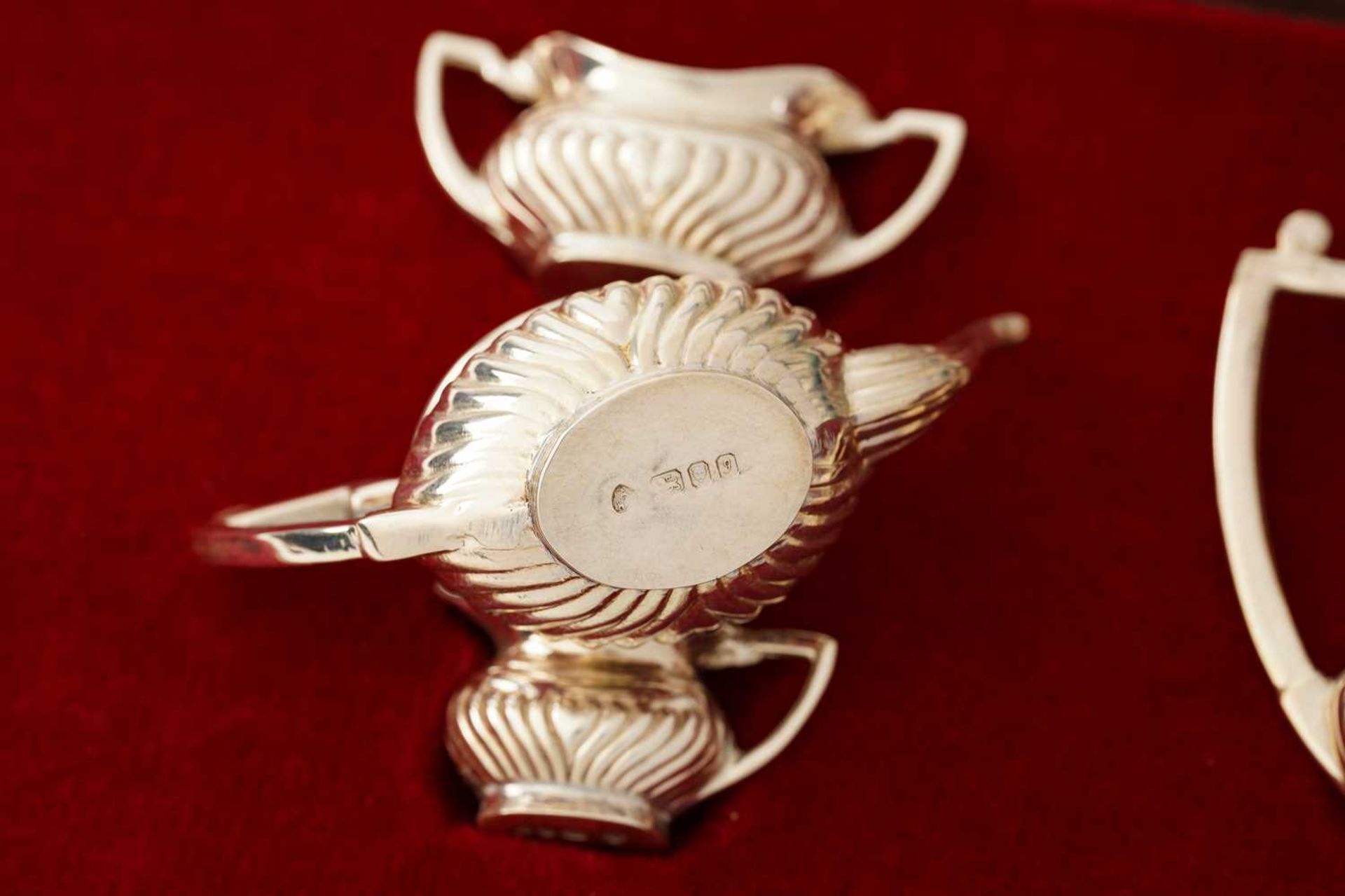 A cased miniature silver five piece doll size teaset, London 1983 by A Haviland -Nye together with - Image 3 of 15