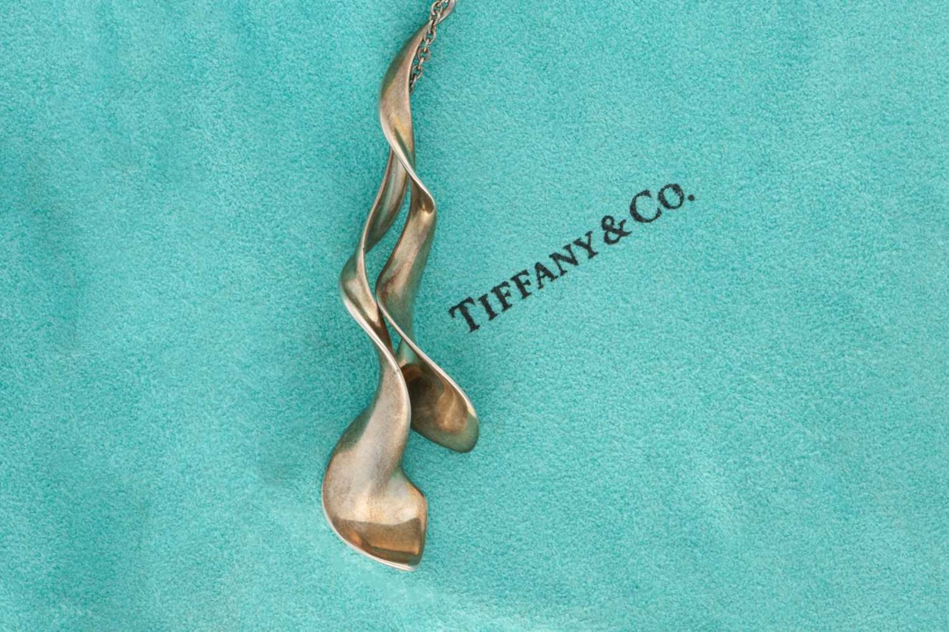 Tiffany & Co. - 'Orchid' double drop pendant necklace, of twisted organic form, designed by Frank - Image 3 of 5
